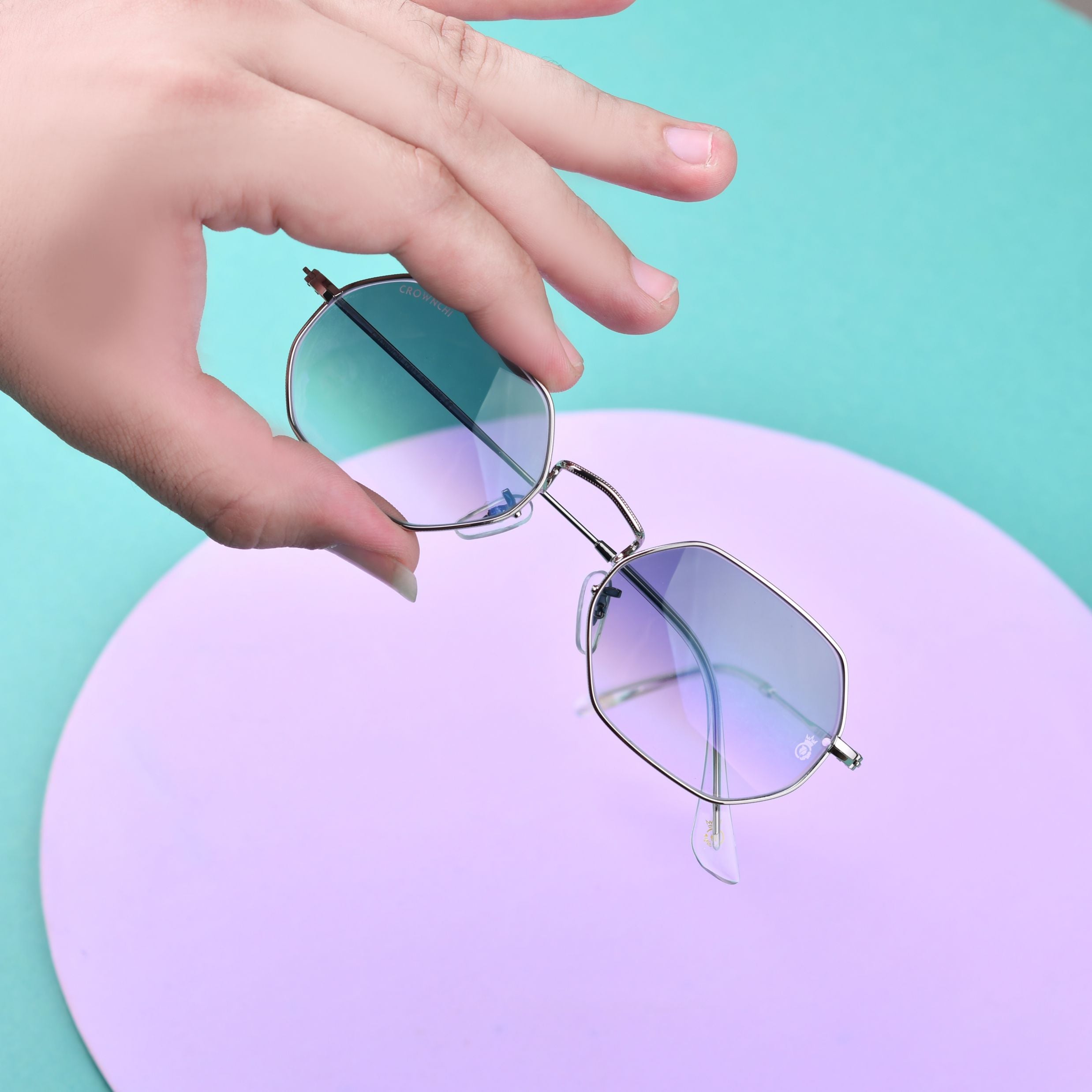 Marcus Silver Black Gradient Rectangle Edition Sunglasses