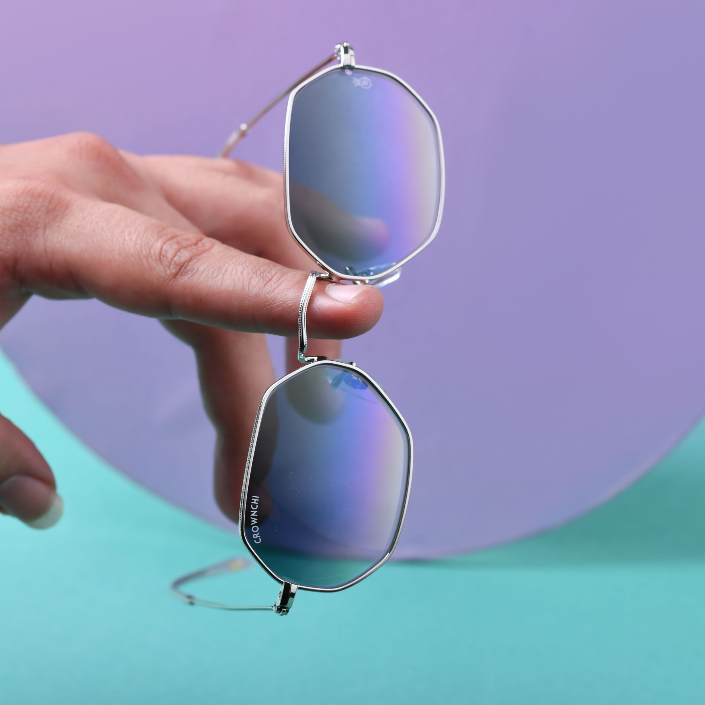 Marcus Silver Black Gradient Rectangle Edition Sunglasses