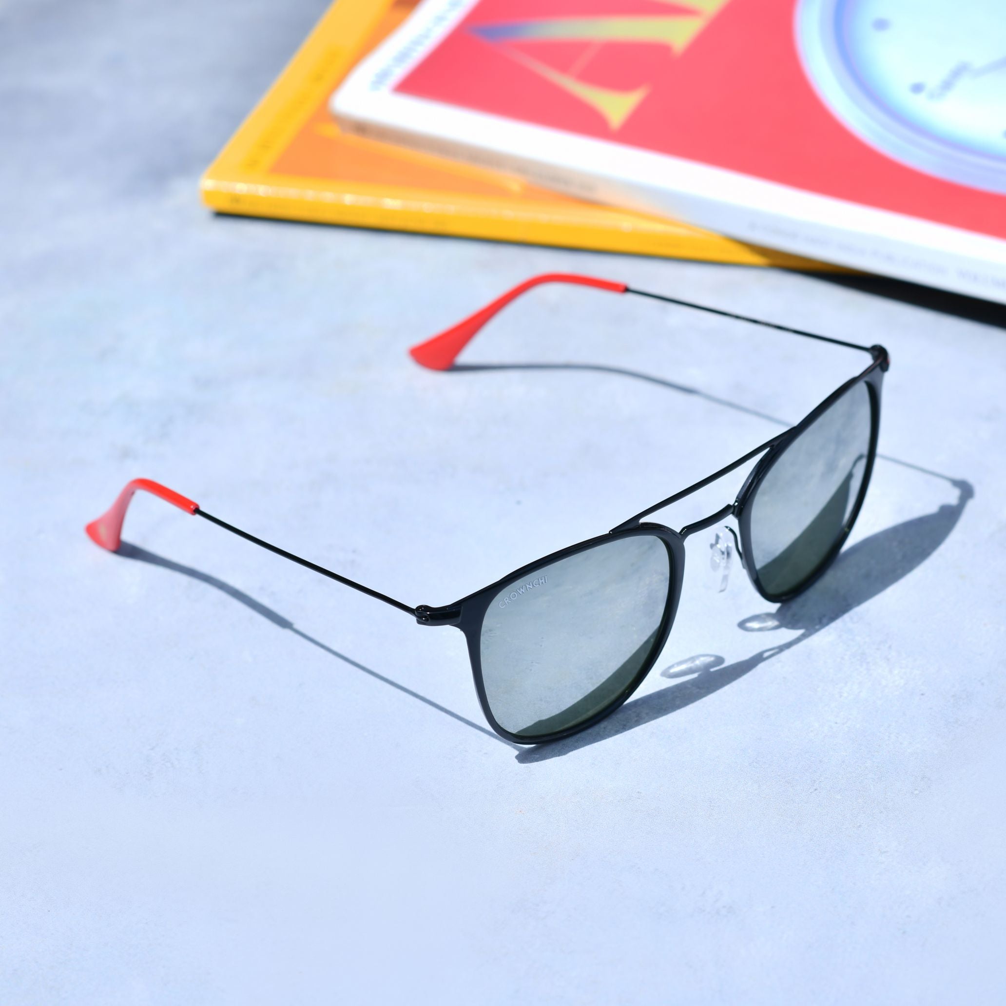 Kepler Black Silver Mirror Square Edition Sunglasses