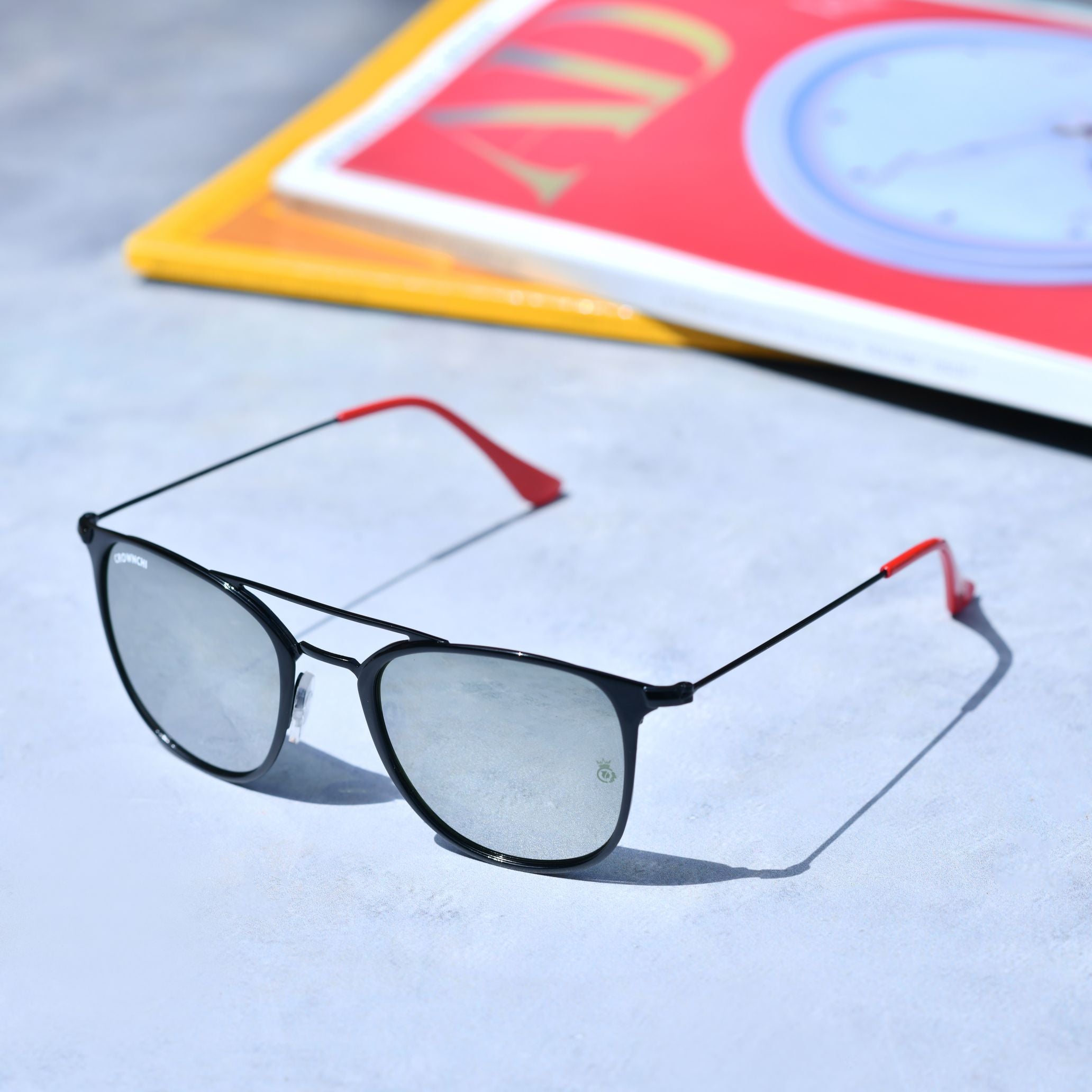 Kepler Black Silver Mirror Square Edition Sunglasses