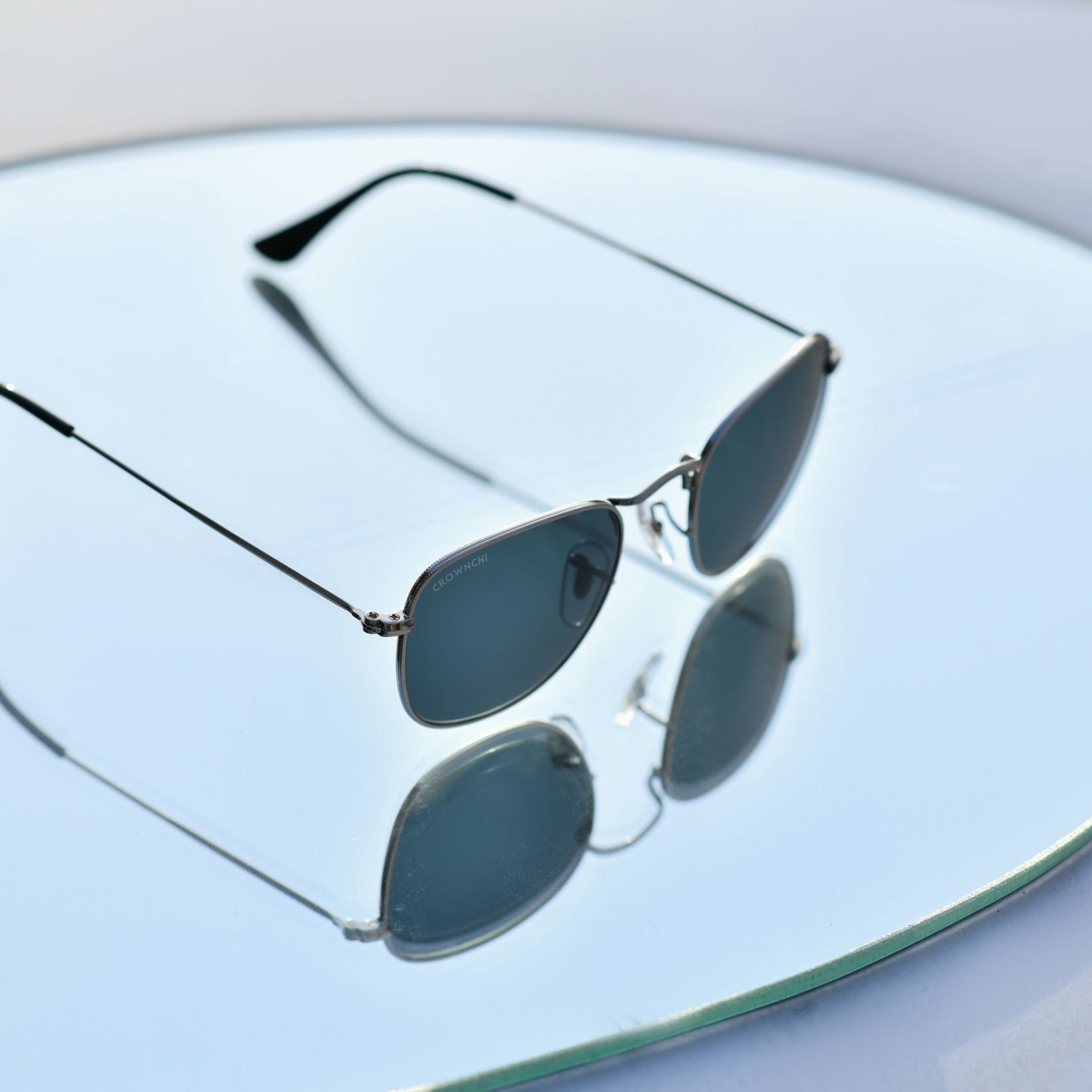 Lucas Silver Black Round Edition Sunglasses