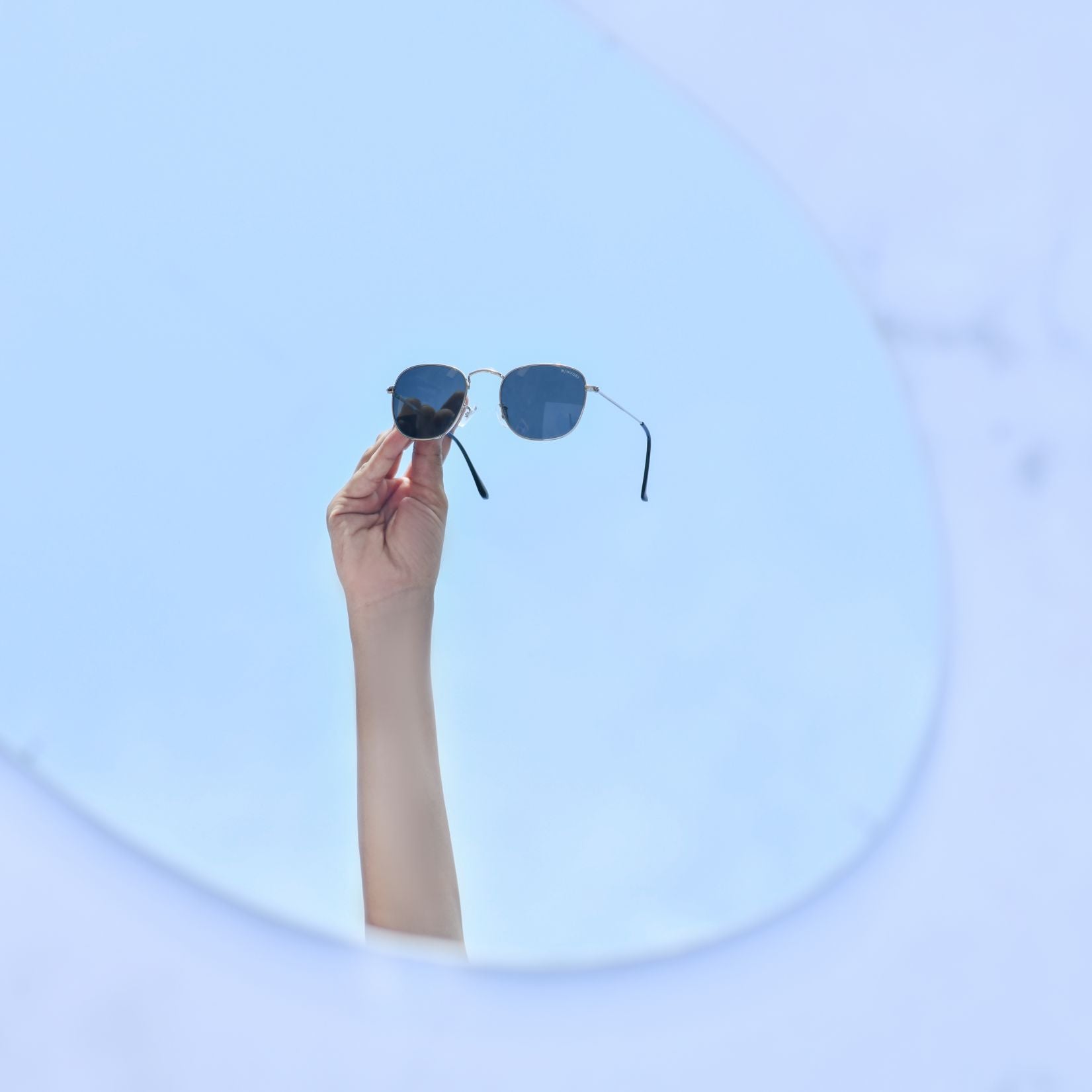 Lucas Silver Black Round Edition Sunglasses