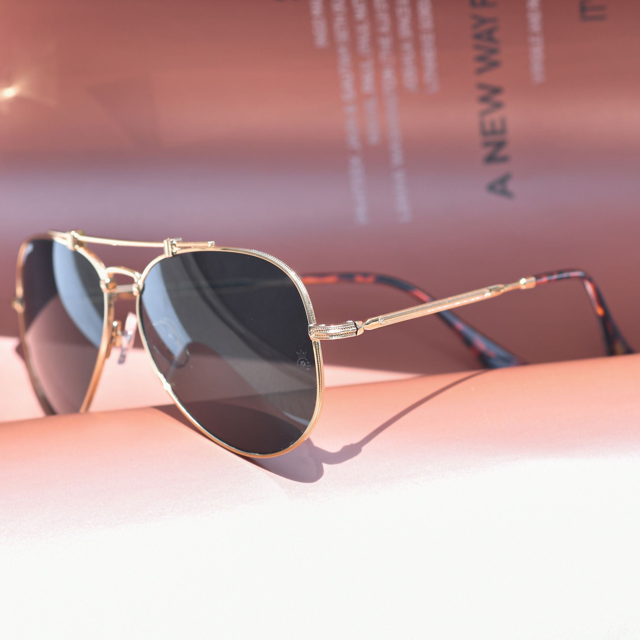 Wingman Gold Black Pilot Edition Sunglasses