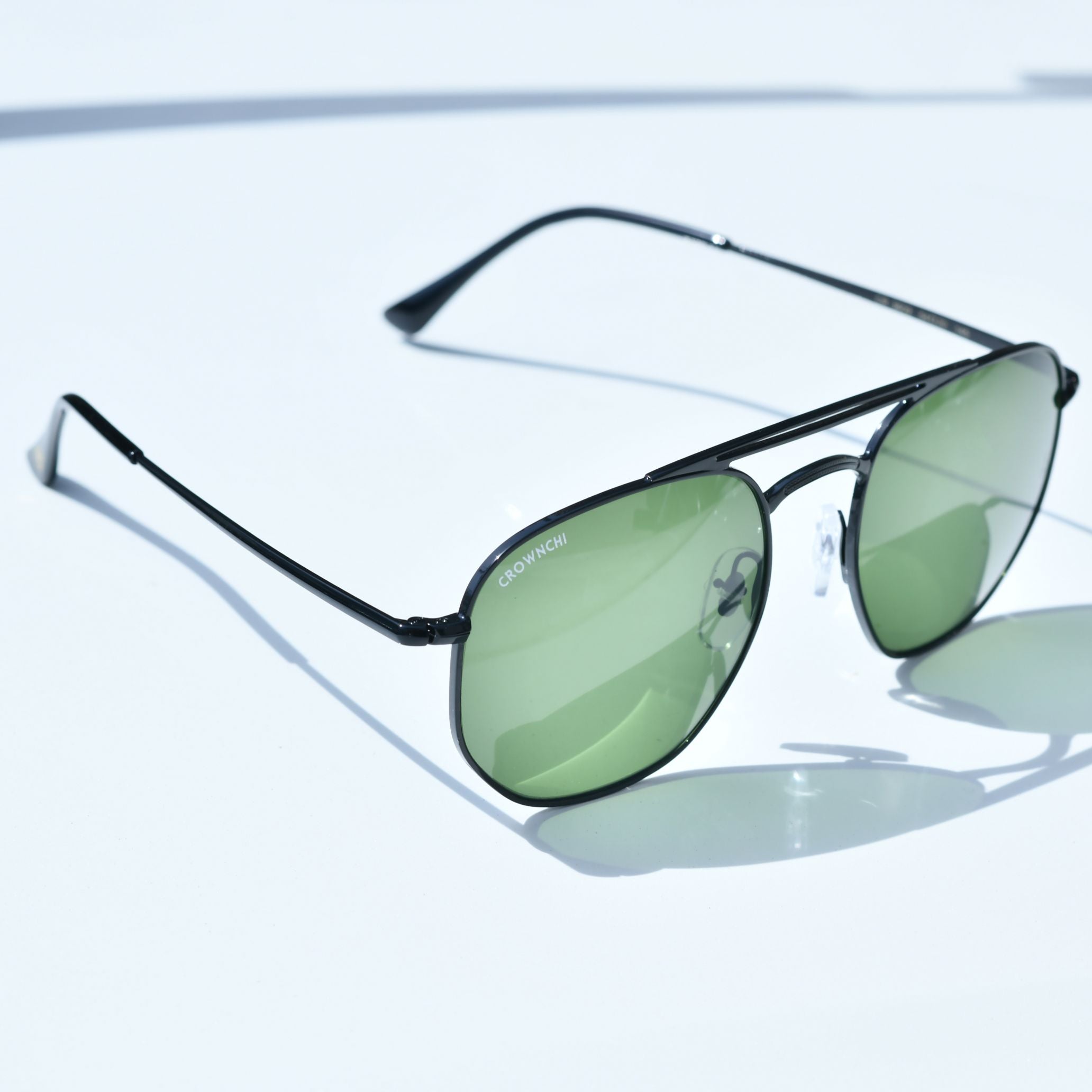 Moscow Black Green Round Edition Sunglasses