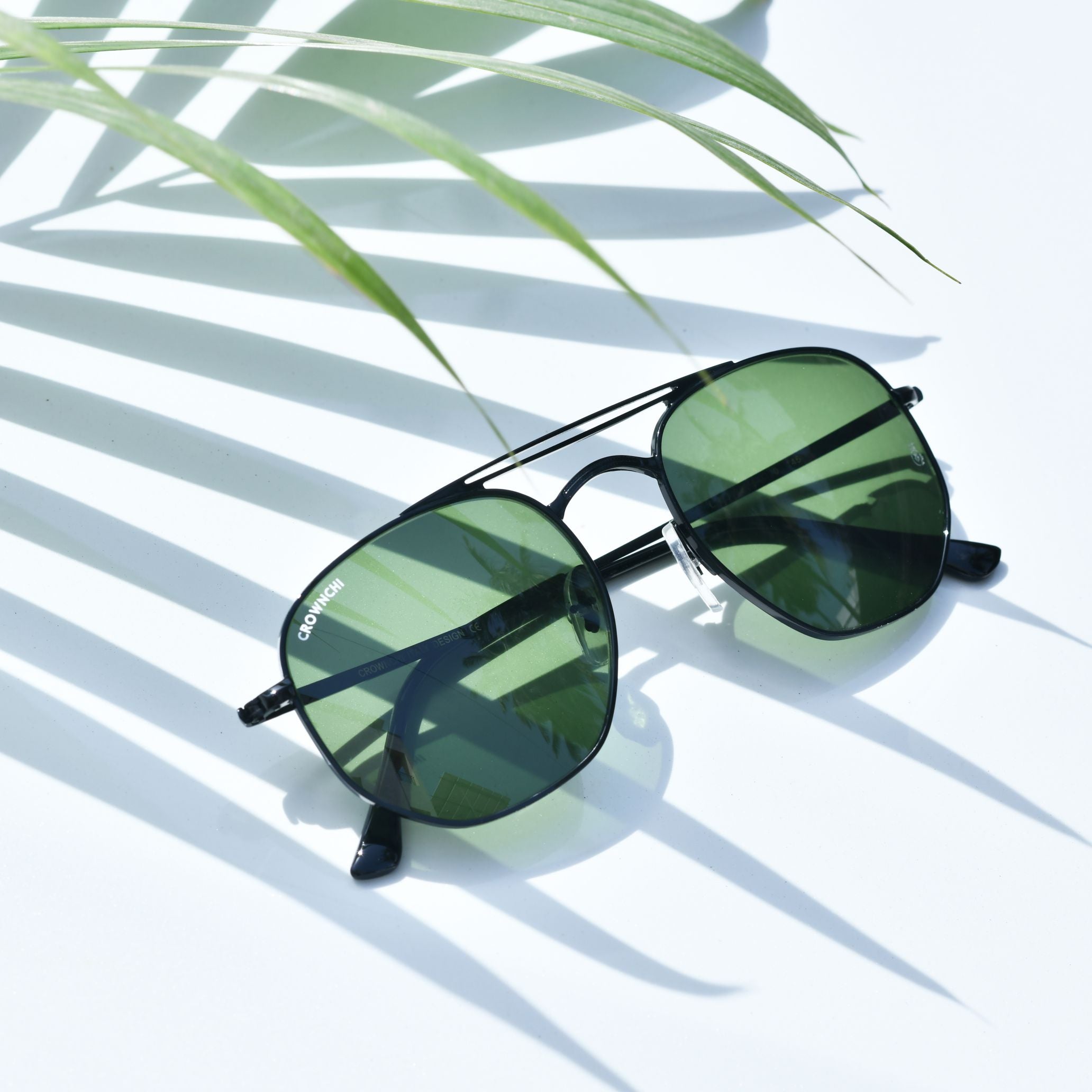 Moscow Black Green Round Edition Sunglasses