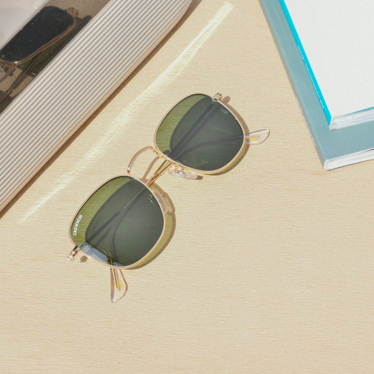 Lucas Gold Green Round Edition Sunglasses