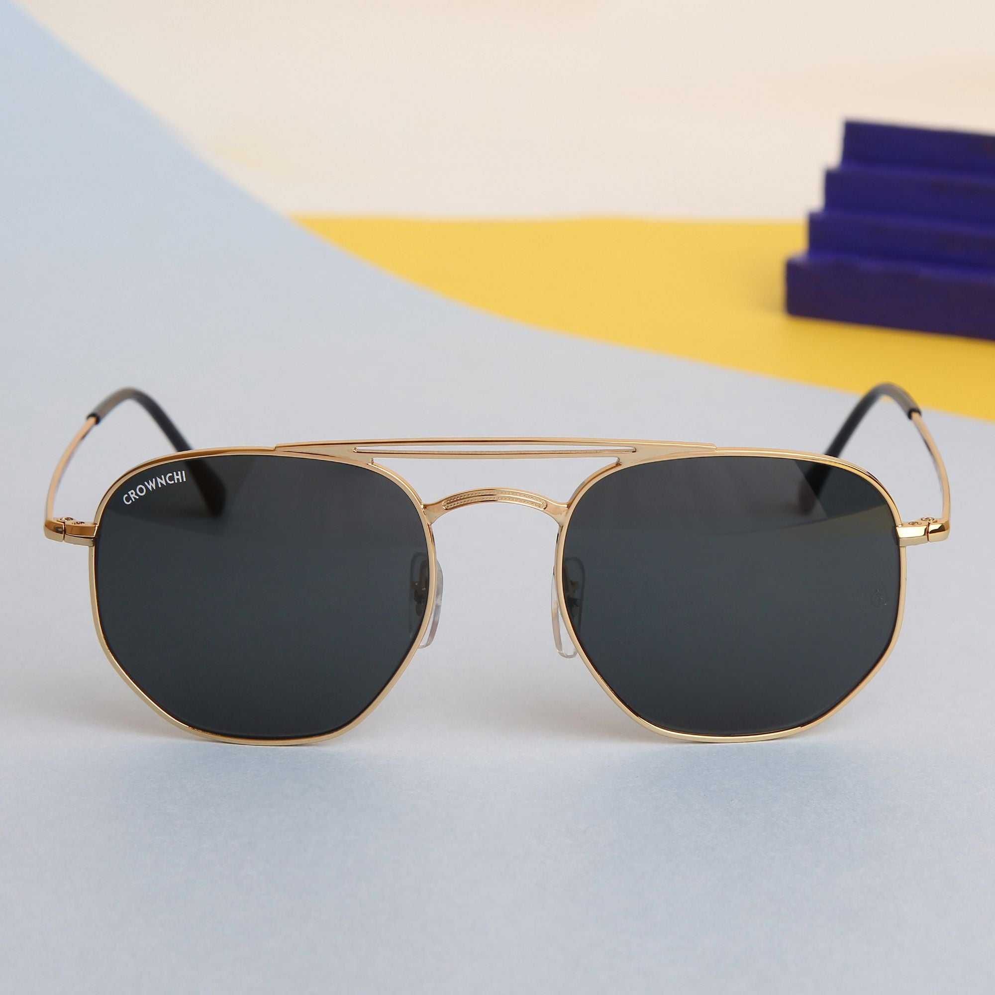 Moscow Gold Black Round Edition Sunglasses
