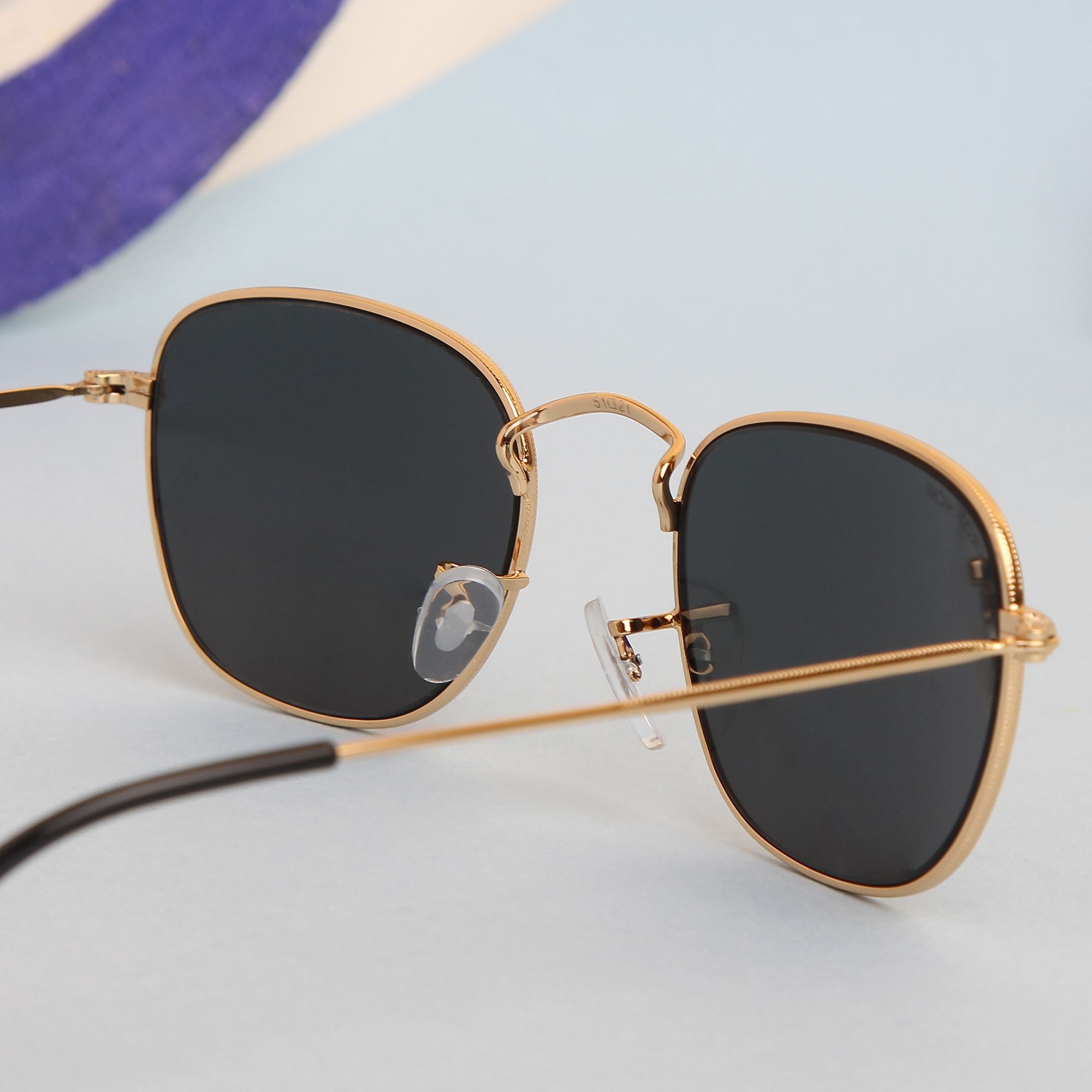 Lucas Gold Black Round Edition Sunglasses