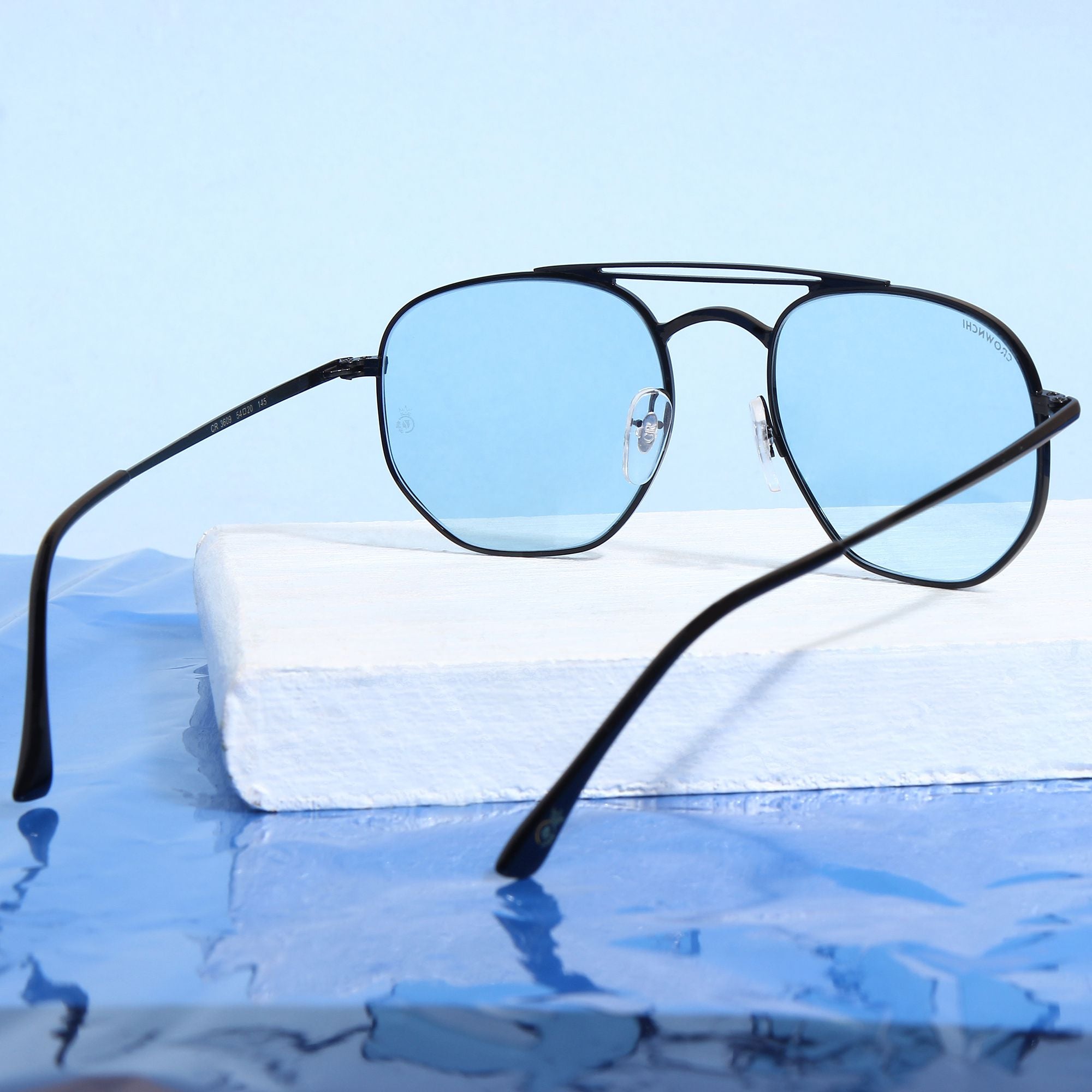Moscow Black Blue Round Edition Sunglasses