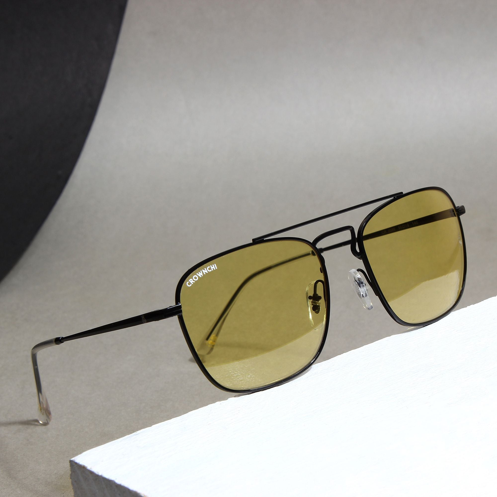 Denver Black Yellow Square Edition Sunglasses