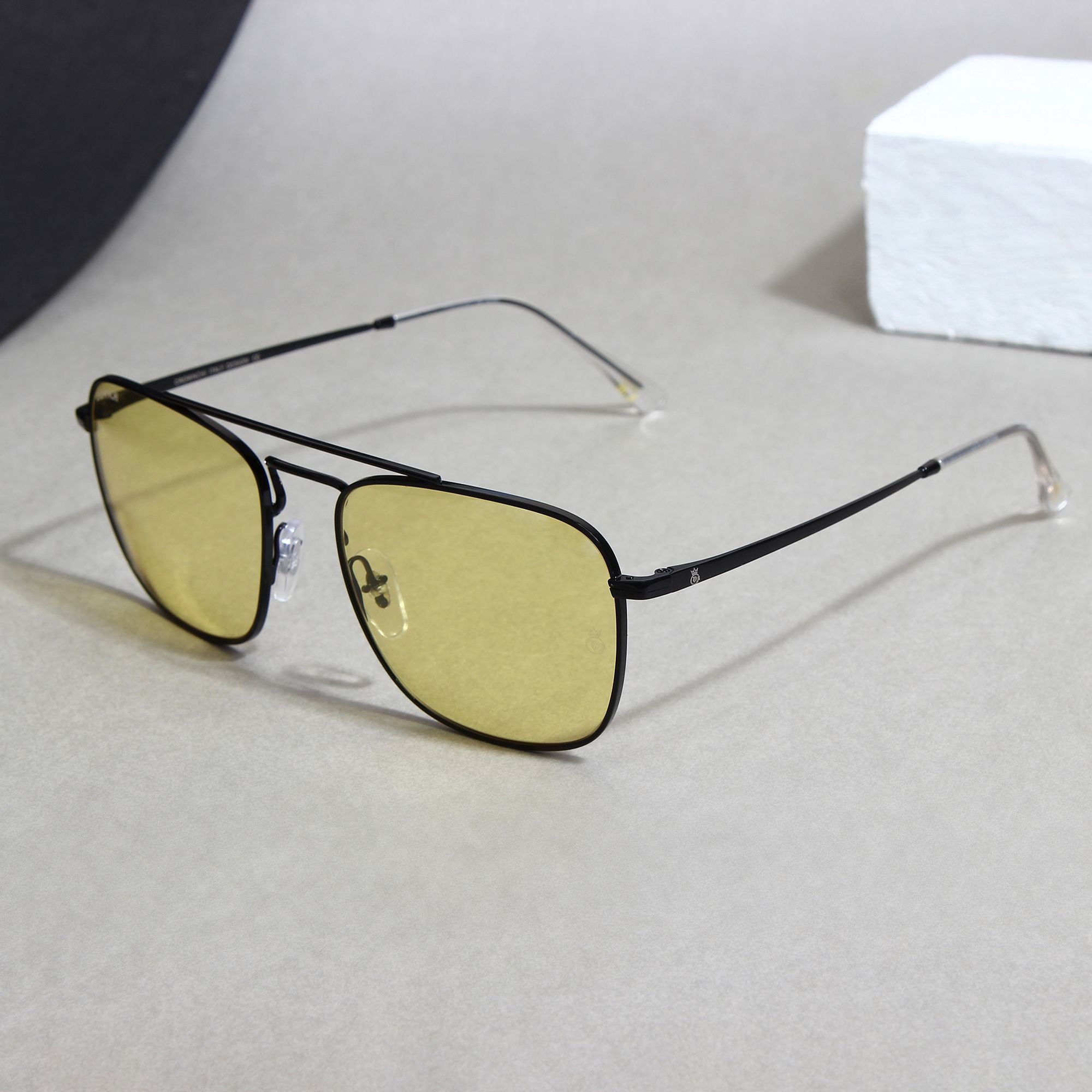 Denver Black Yellow Square Edition Sunglasses