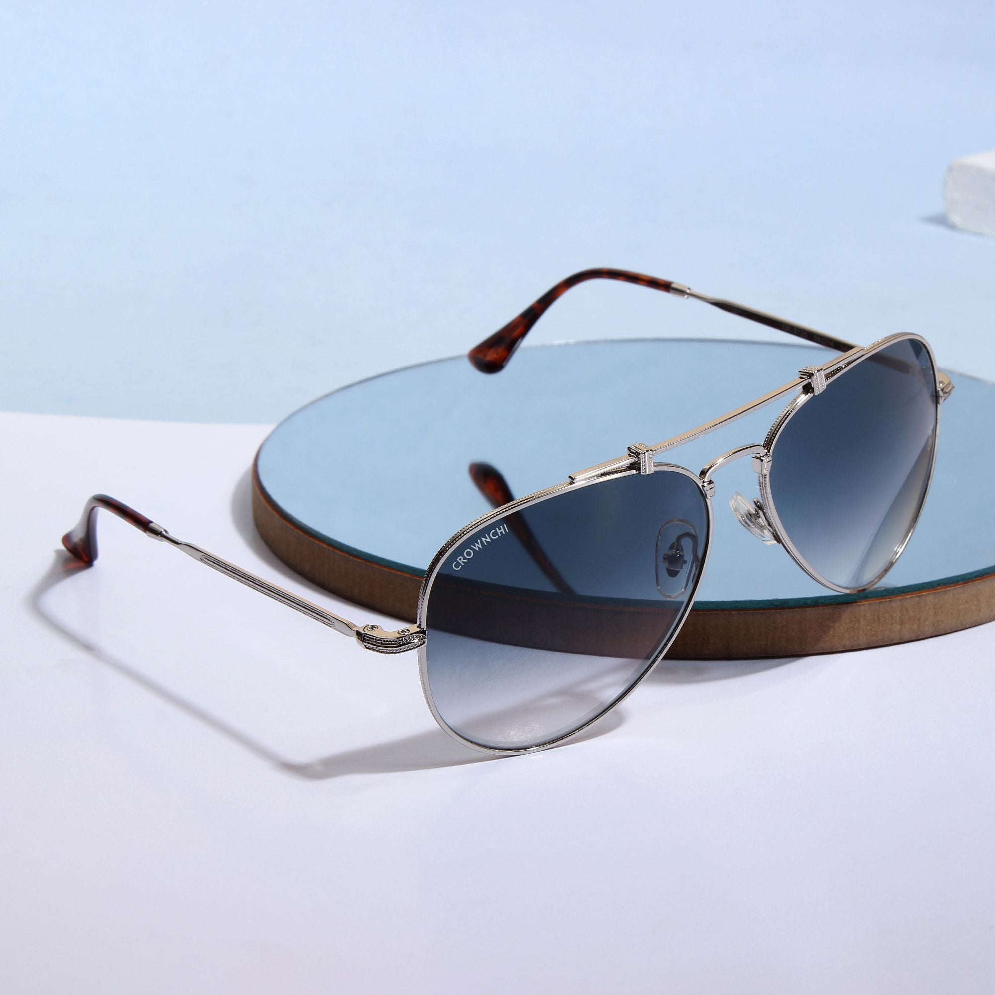 Wingman Silver Black Gradient Pilot Edition Sunglasses