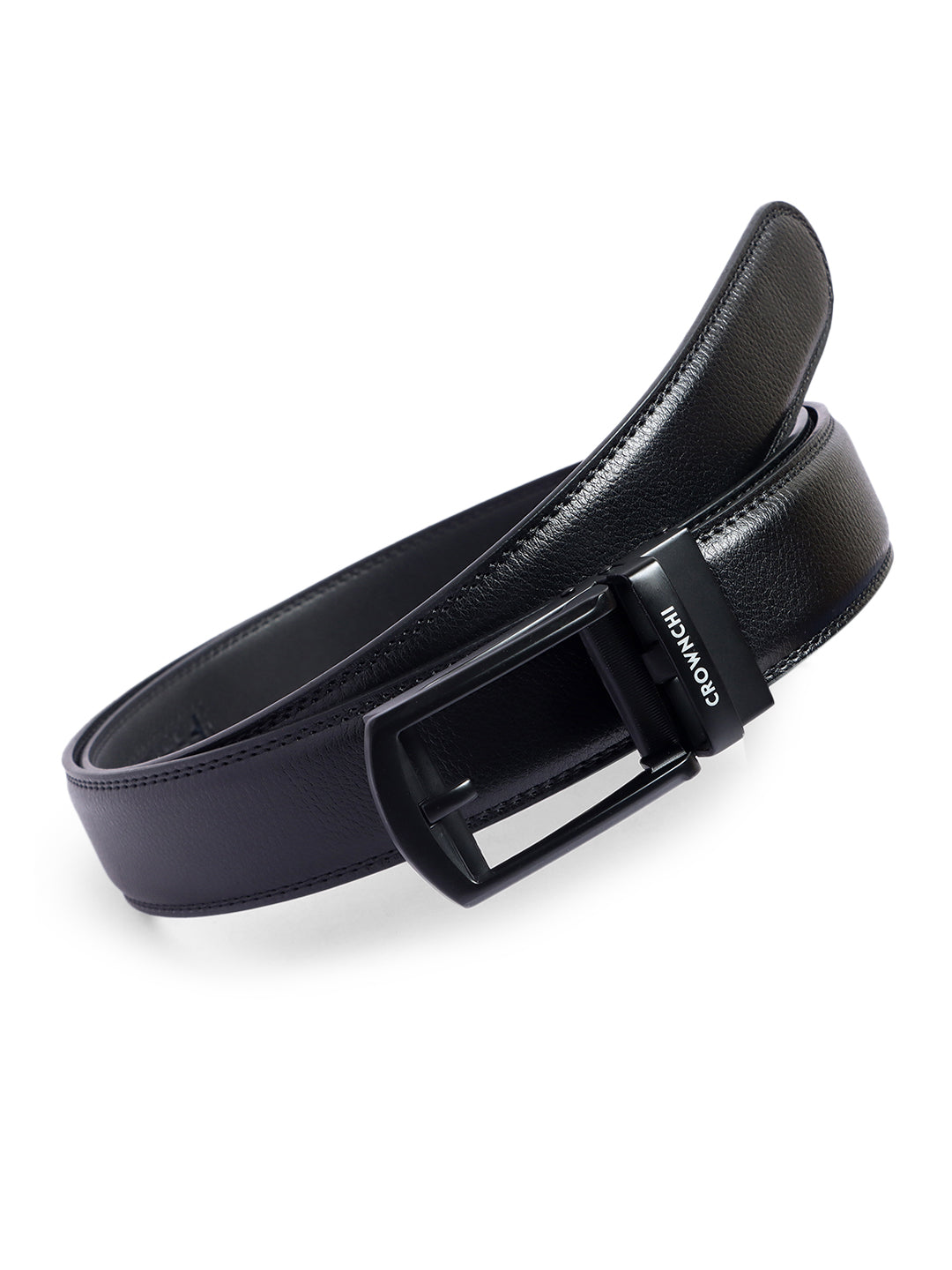 Manchester Black Premium Leather Belt for Men