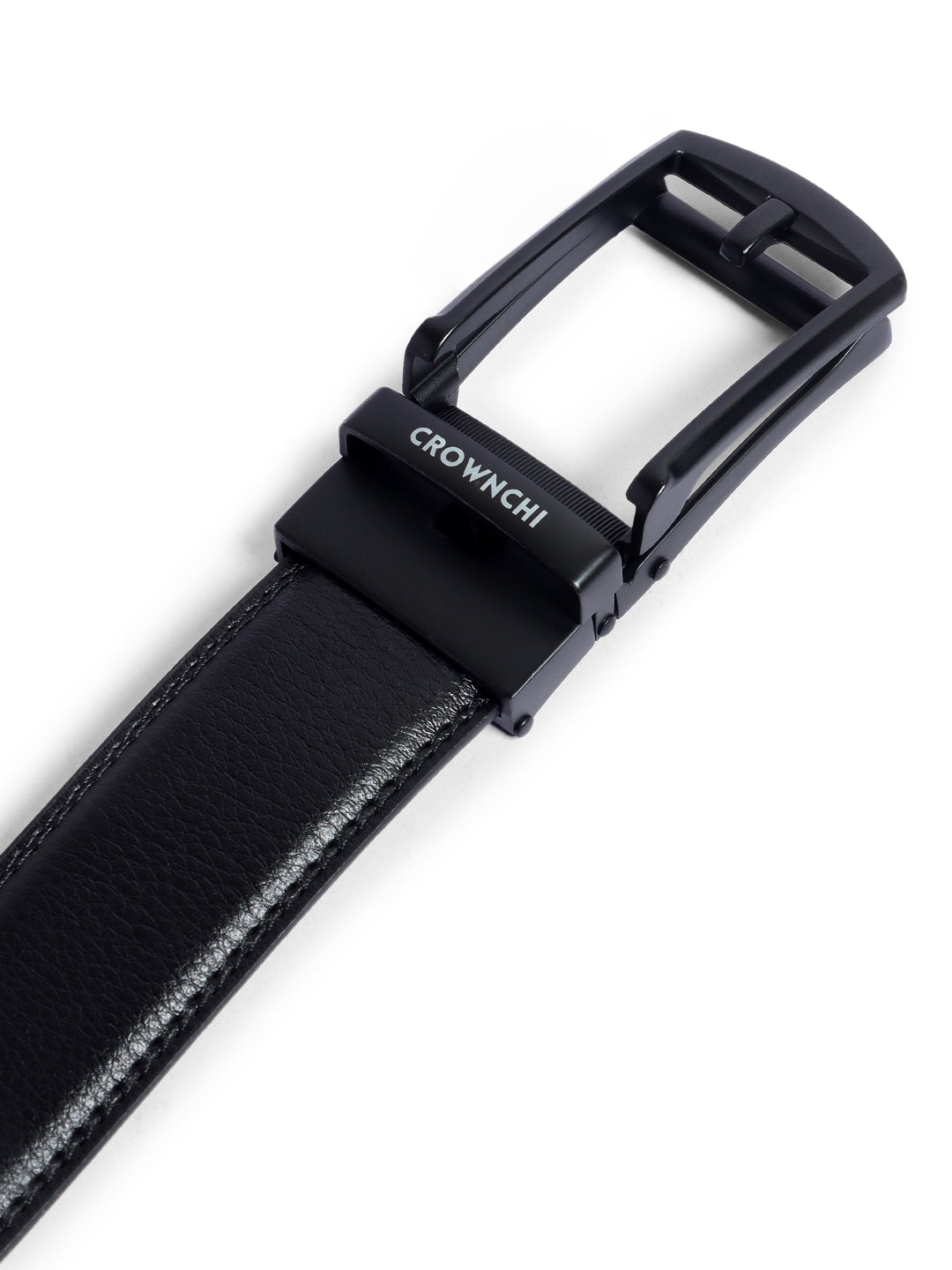 Manchester Black Premium Leather Belt for Men