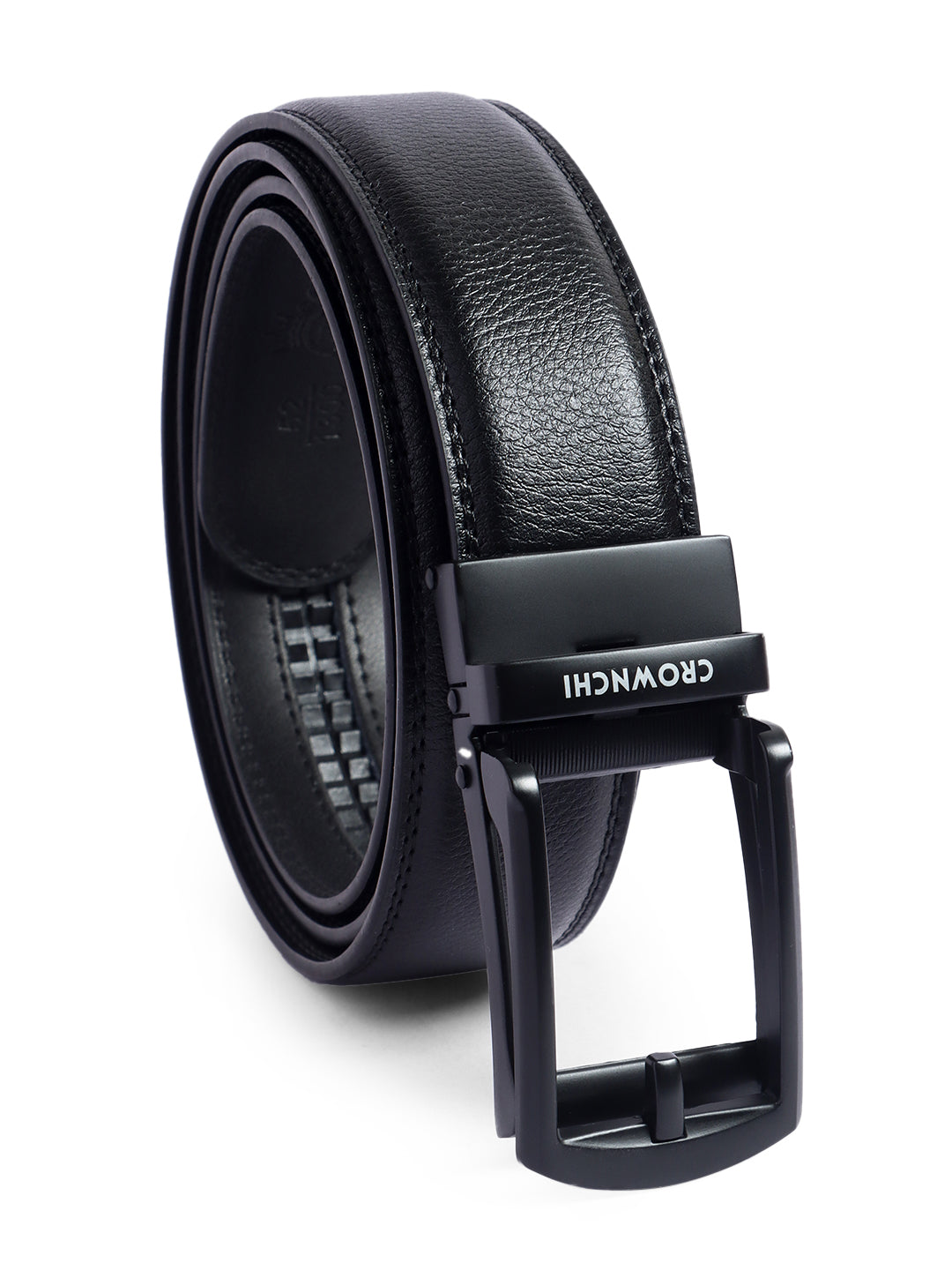 Manchester Black Premium Leather Belt for Men