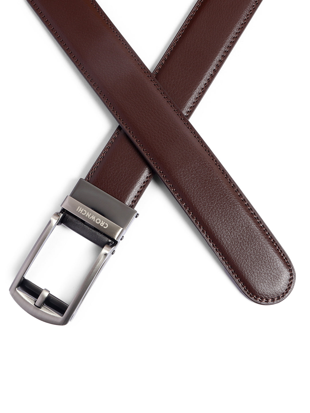 Manchester Gun Black Brown Premium Leather Belt for Men