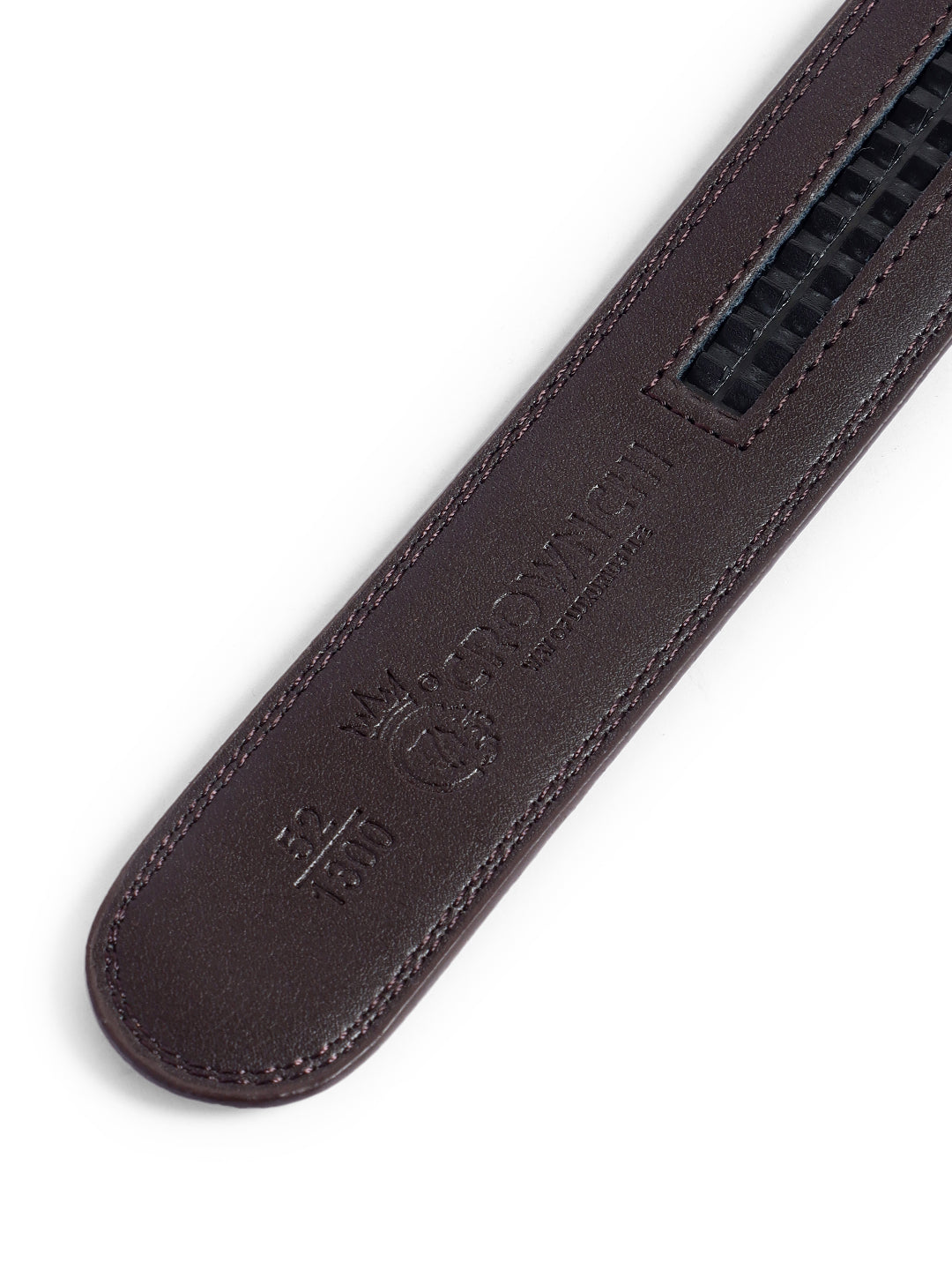 Manchester Gun Black Brown Premium Leather Belt for Men