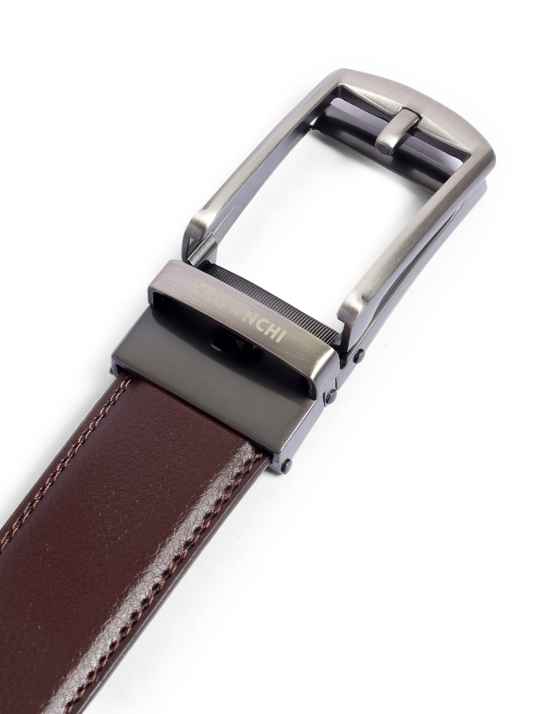 Manchester Gun Black Brown Premium Leather Belt for Men