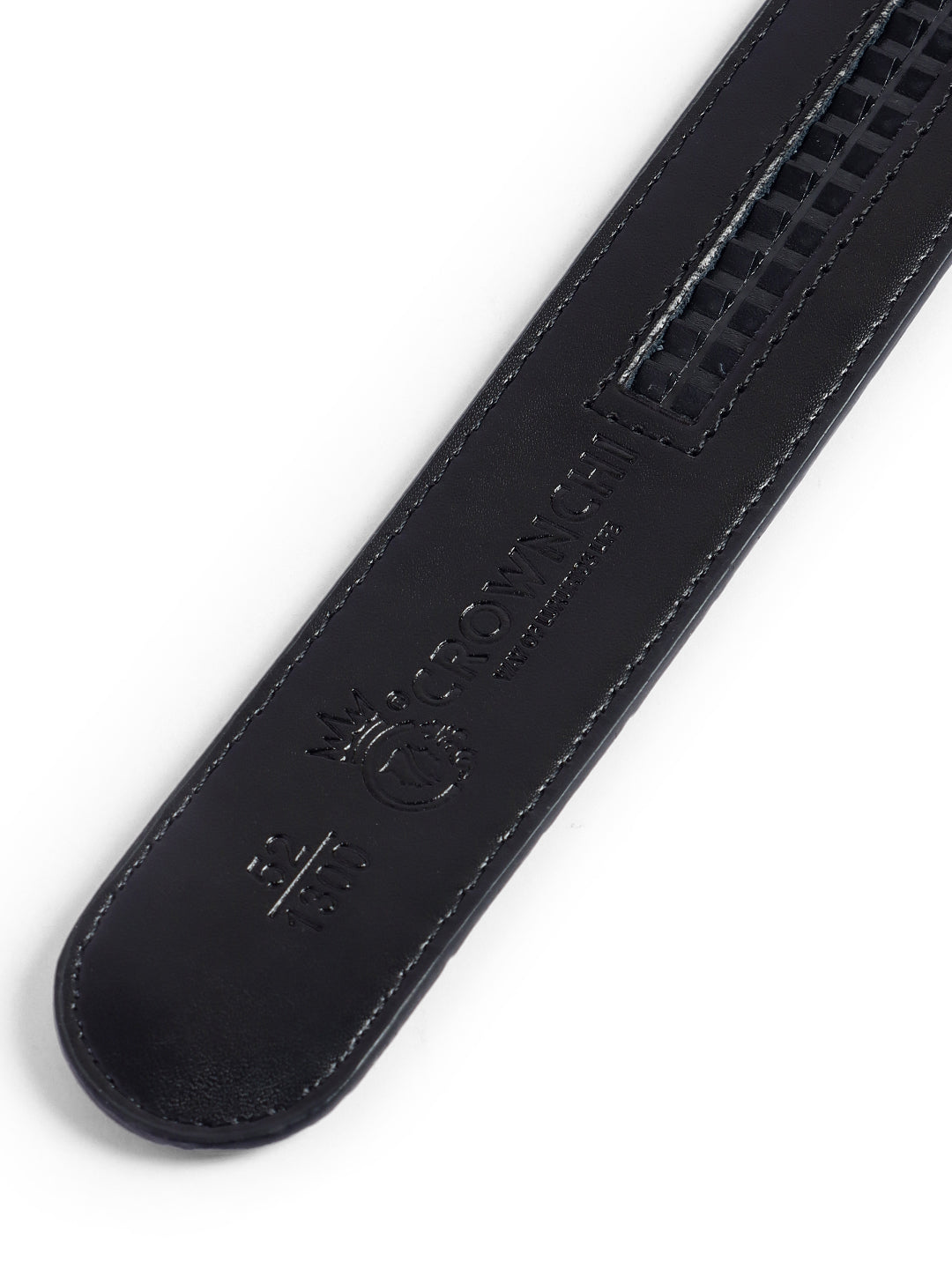 Melbourne Black Croc-Texture Leather Belt for Men