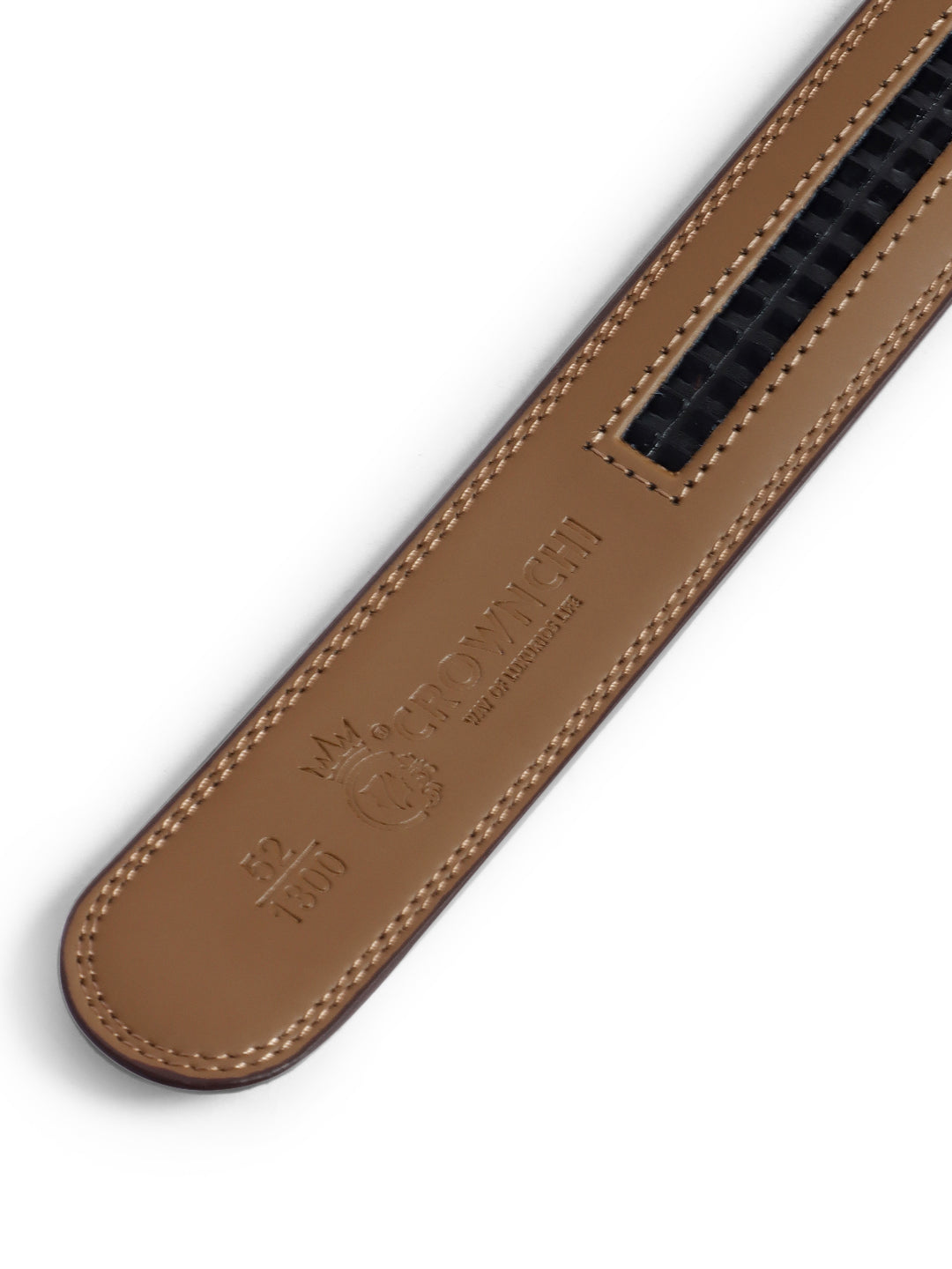 Sydney Gun Black Brown Leather Belt for Men