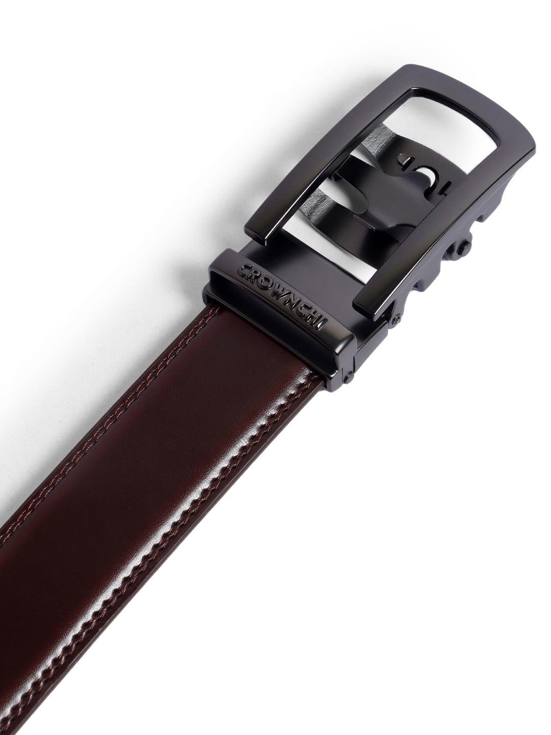 Sydney Gun Black Brown Leather Belt for Men