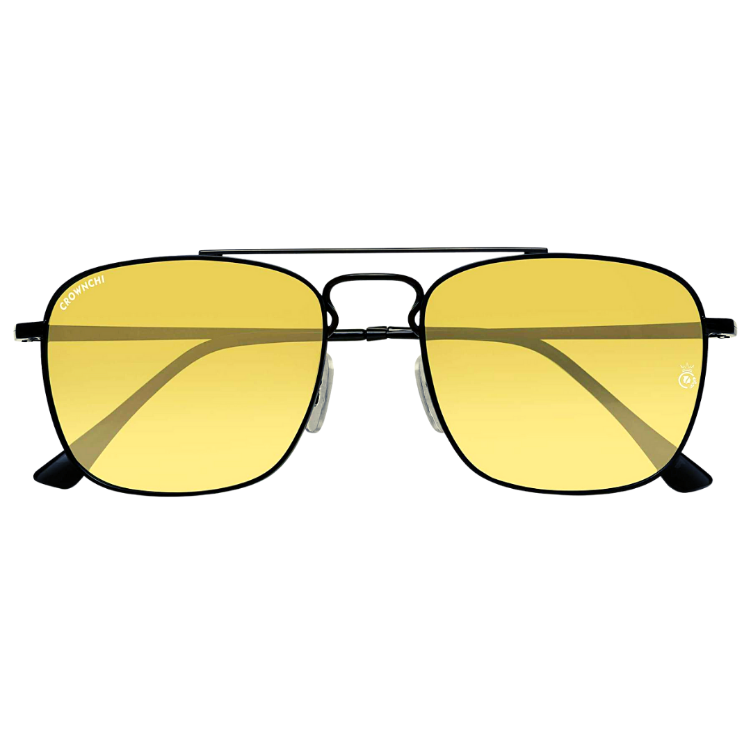 Denver Black Yellow Square Edition Sunglasses