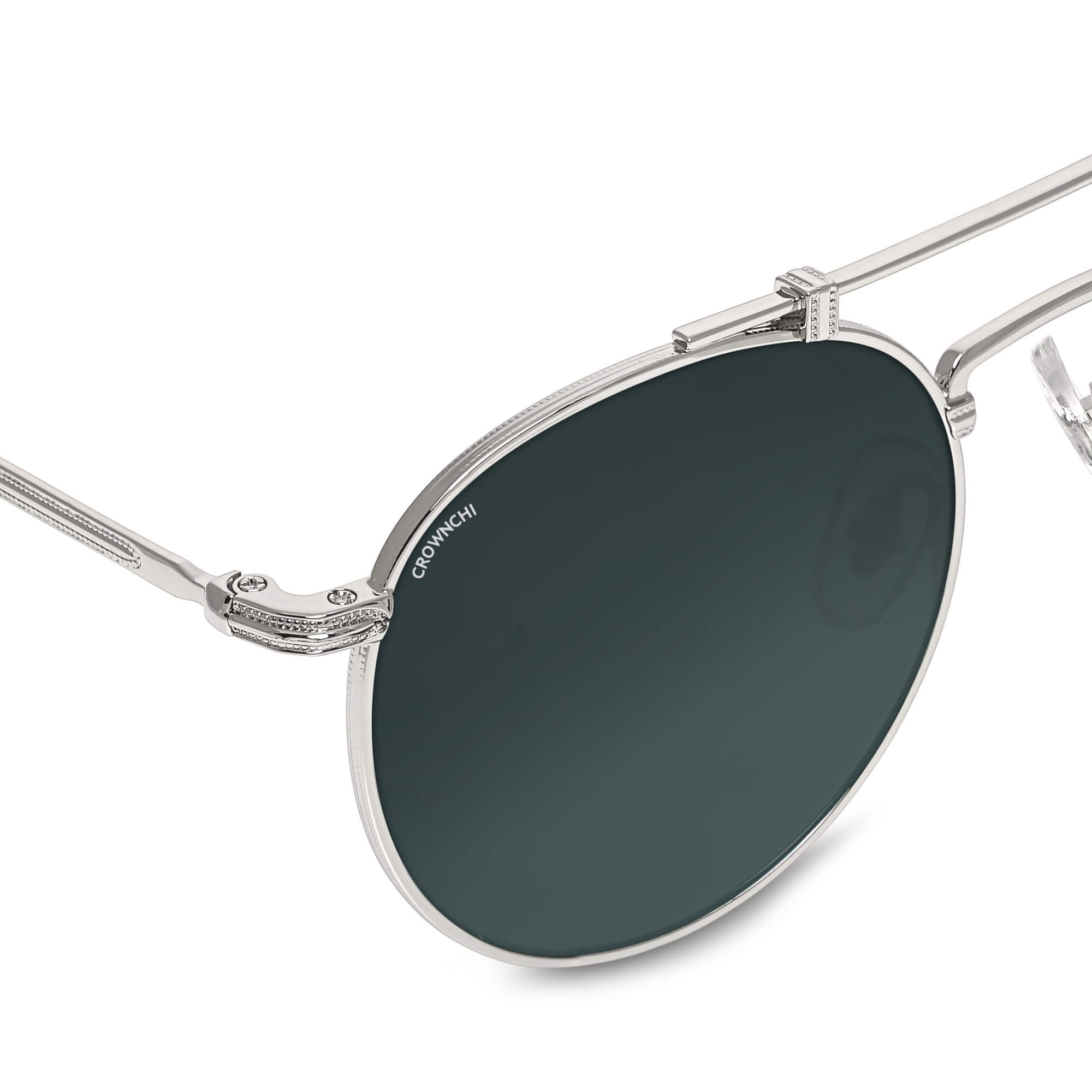 Tokyo Silver Black Upper Bridge Round Edition Sunglasses