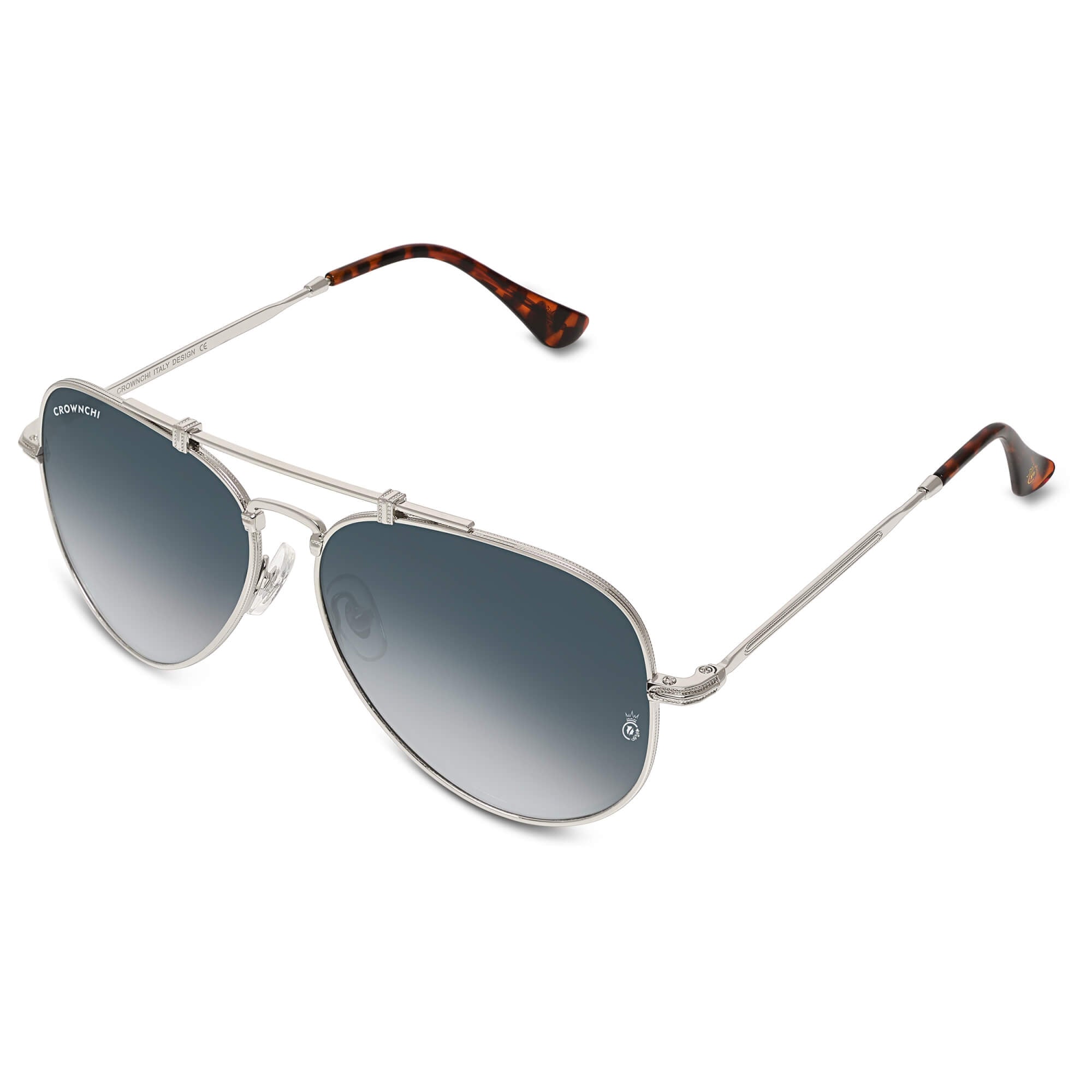 Wingman Silver Black Gradient Pilot Edition Sunglasses