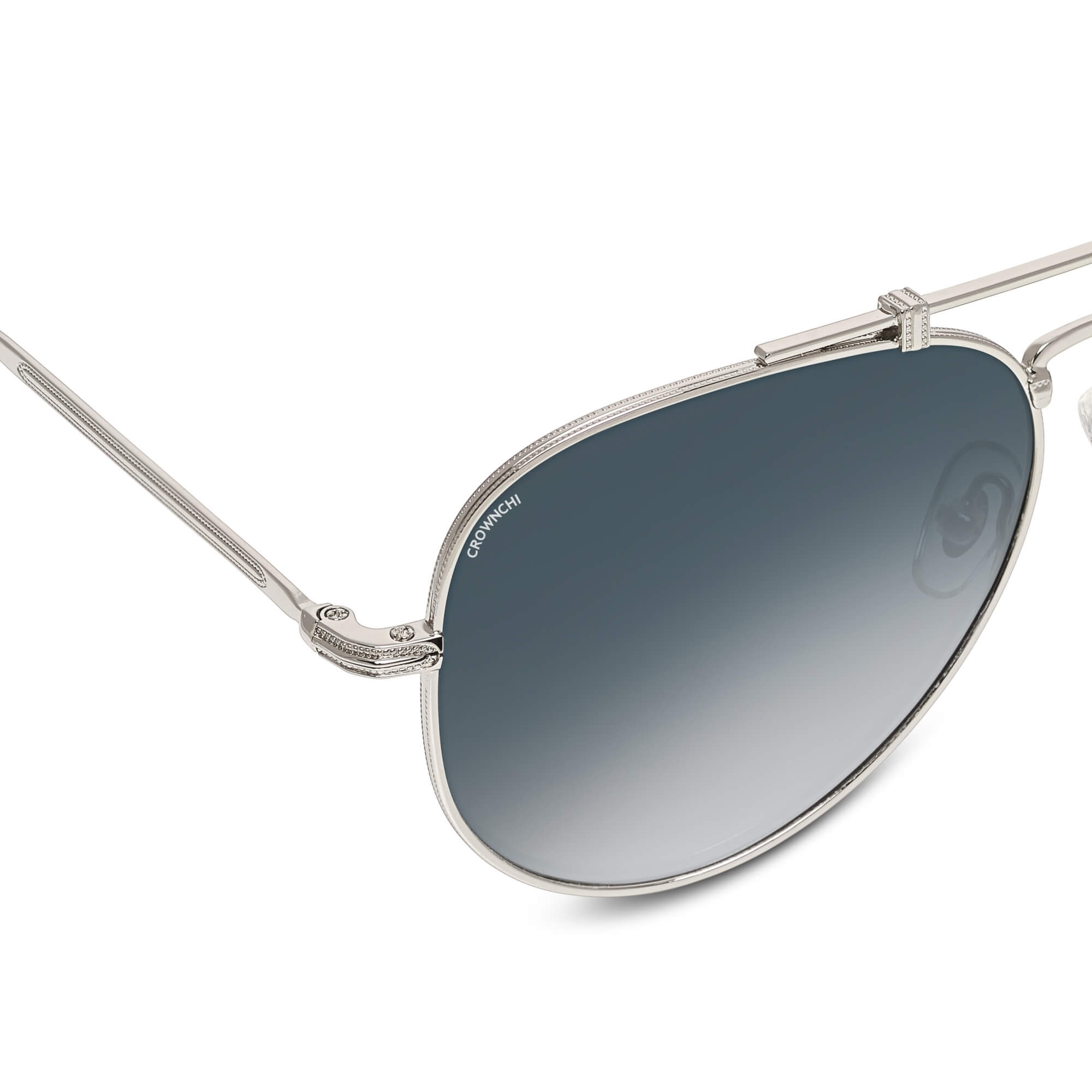 Wingman Silver Black Gradient Pilot Edition Sunglasses