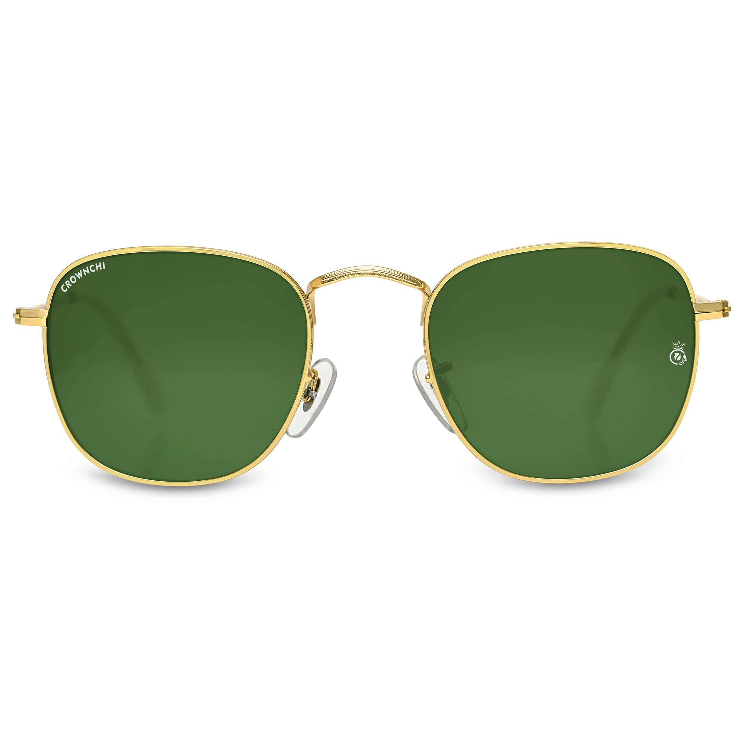 Lucas Gold Green Round Edition Sunglasses