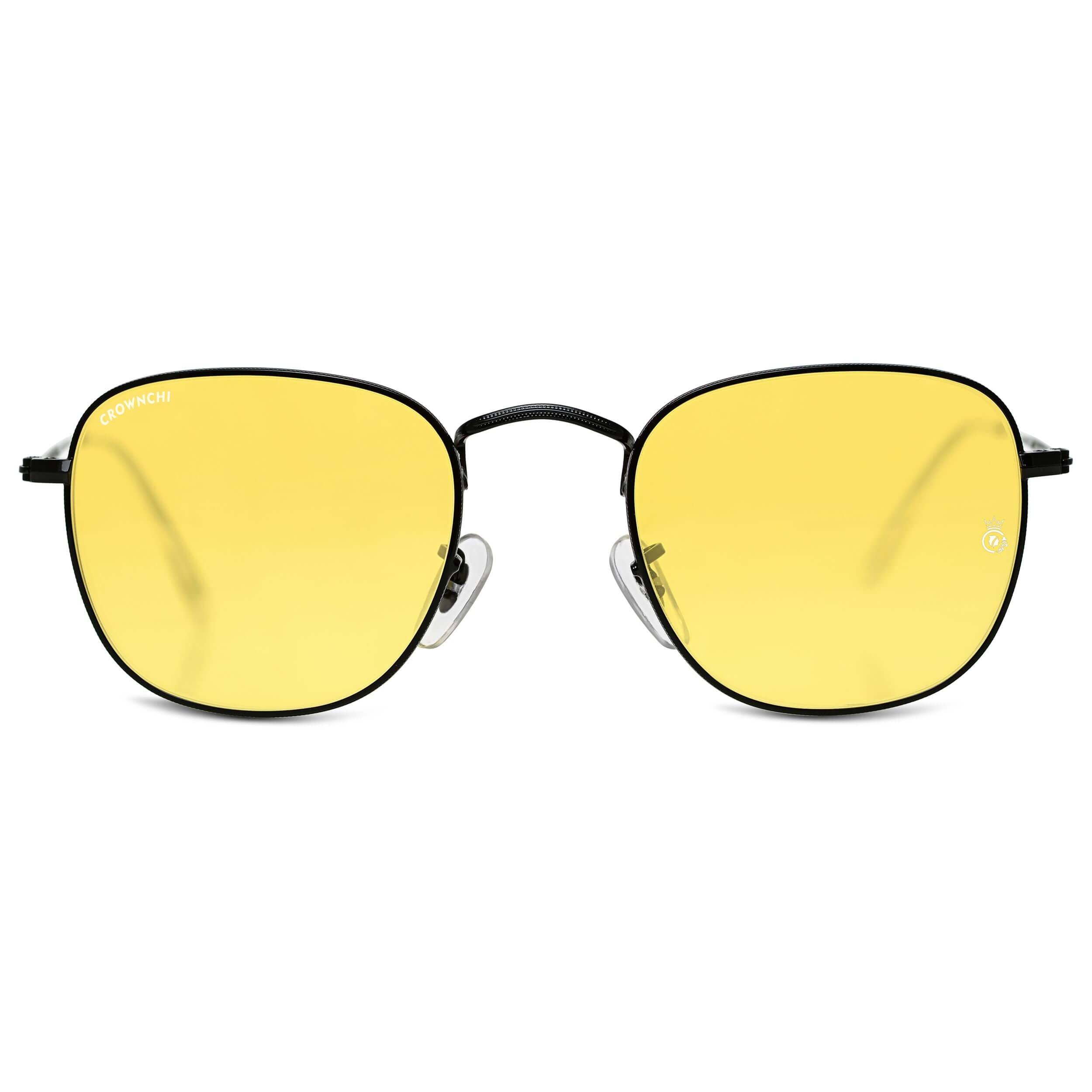 Lucas Black Yellow Round Edition Sunglasses