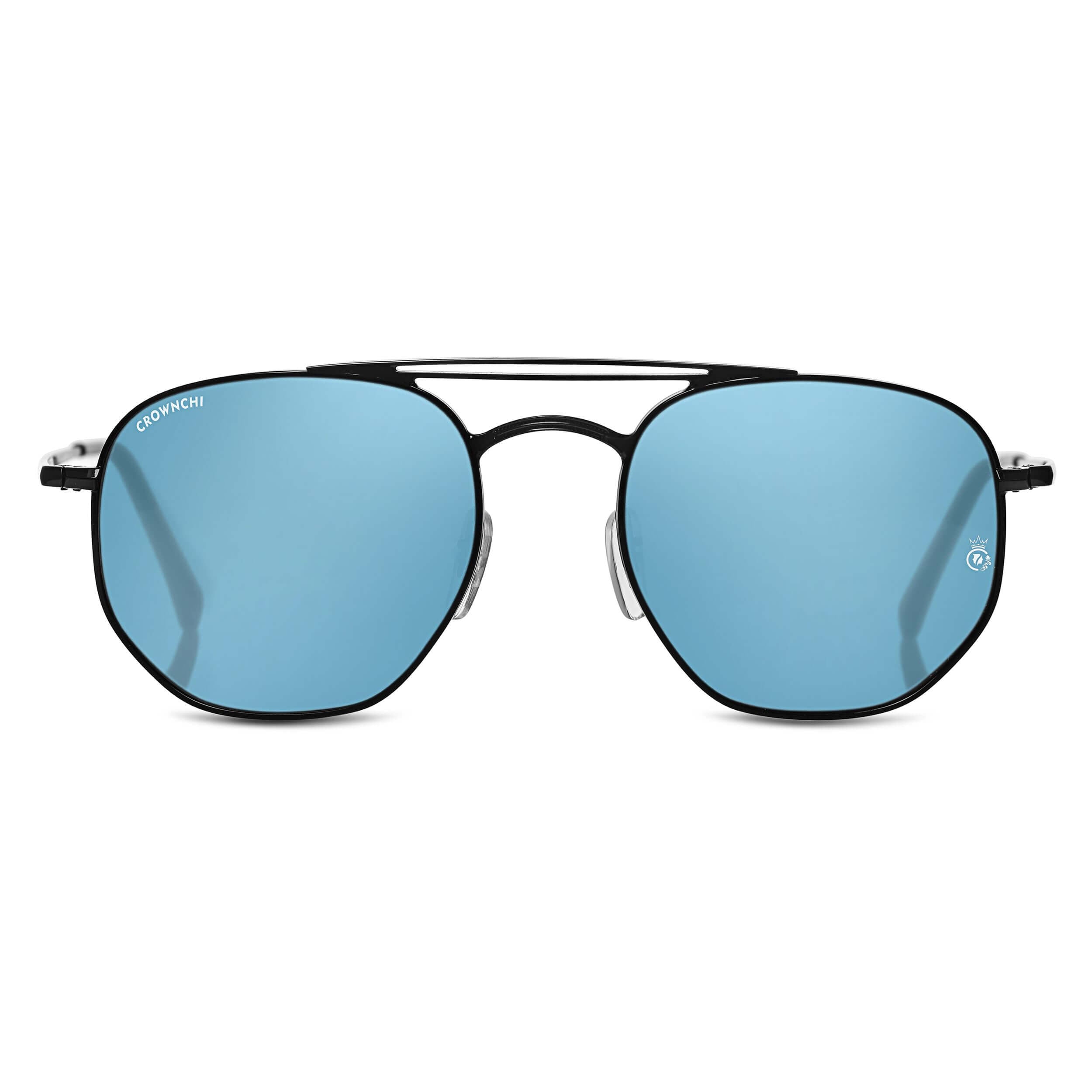 Moscow Black Blue Round Edition Sunglasses