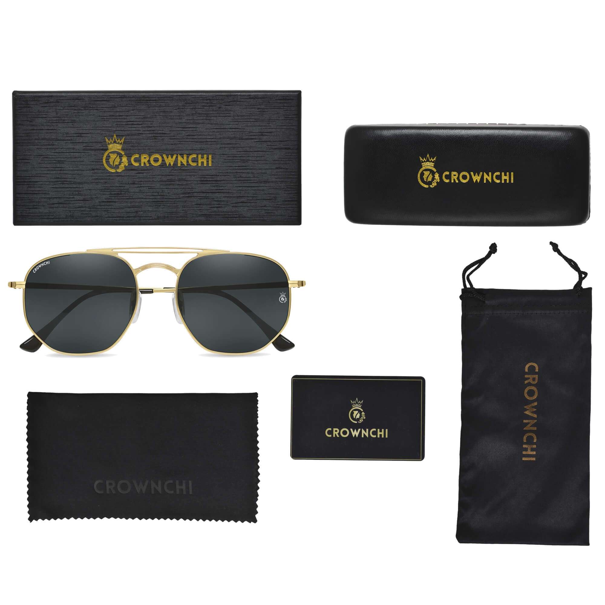 Moscow Gold Black Round Edition Sunglasses