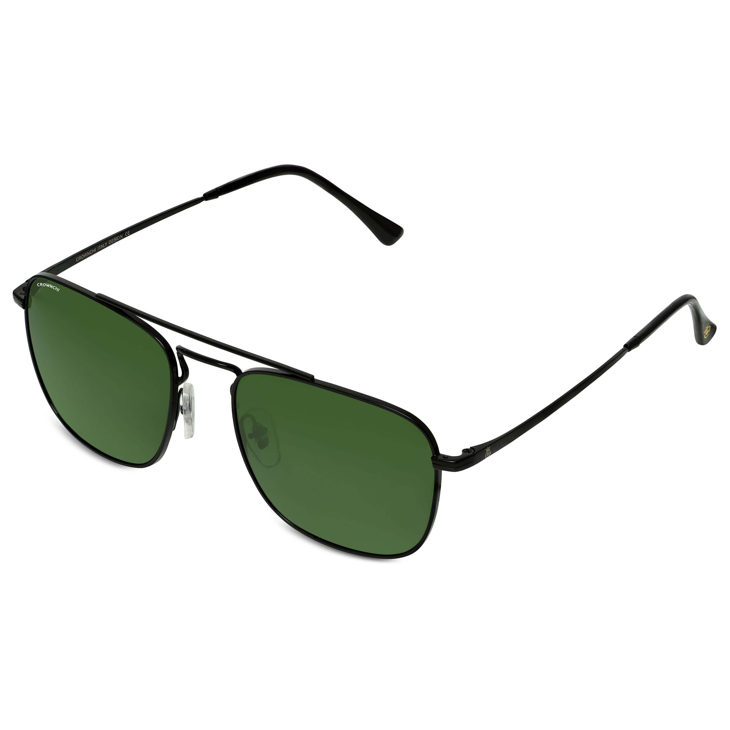 Denver Black Green Square Edition Sunglasses