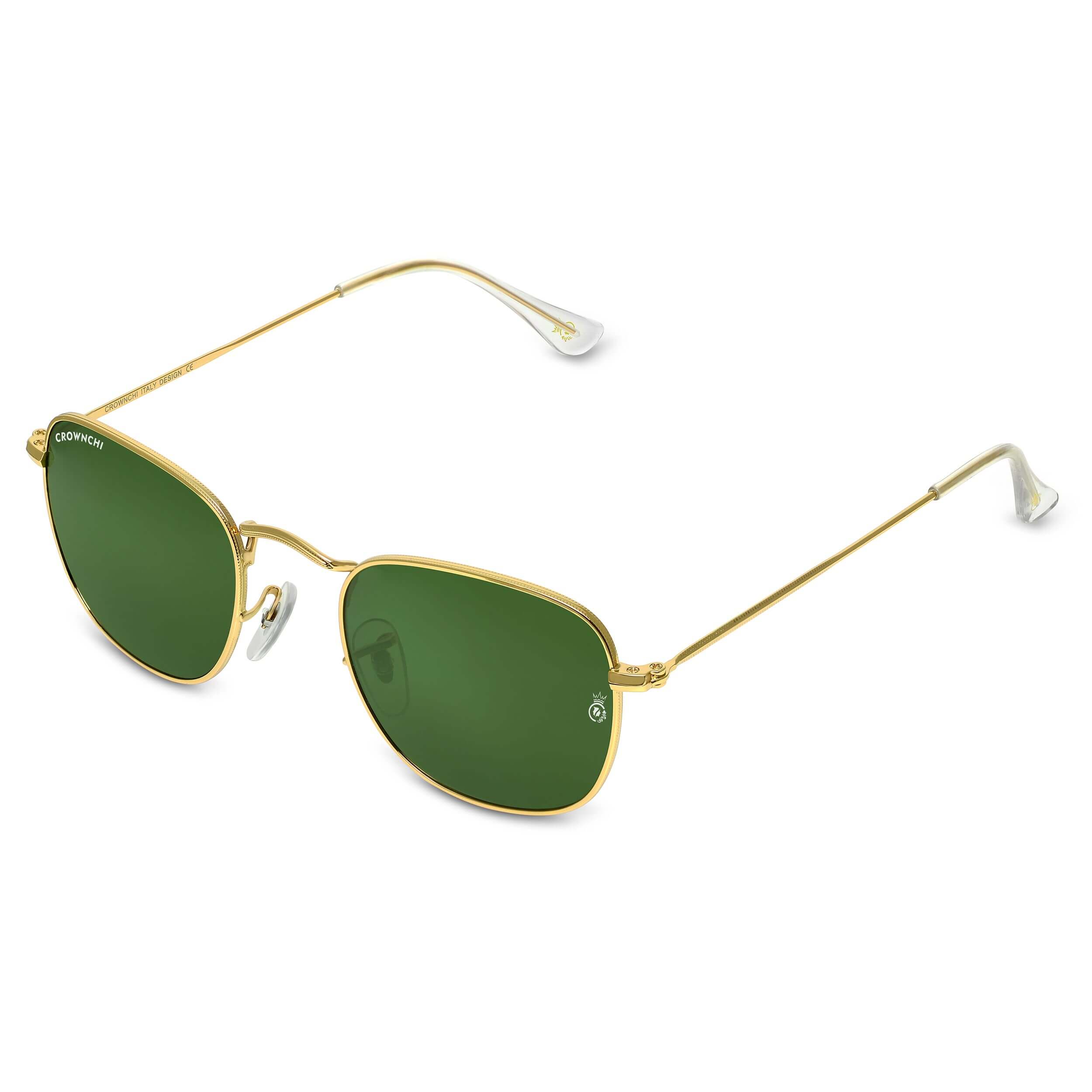 Lucas Gold Green Round Edition Sunglasses