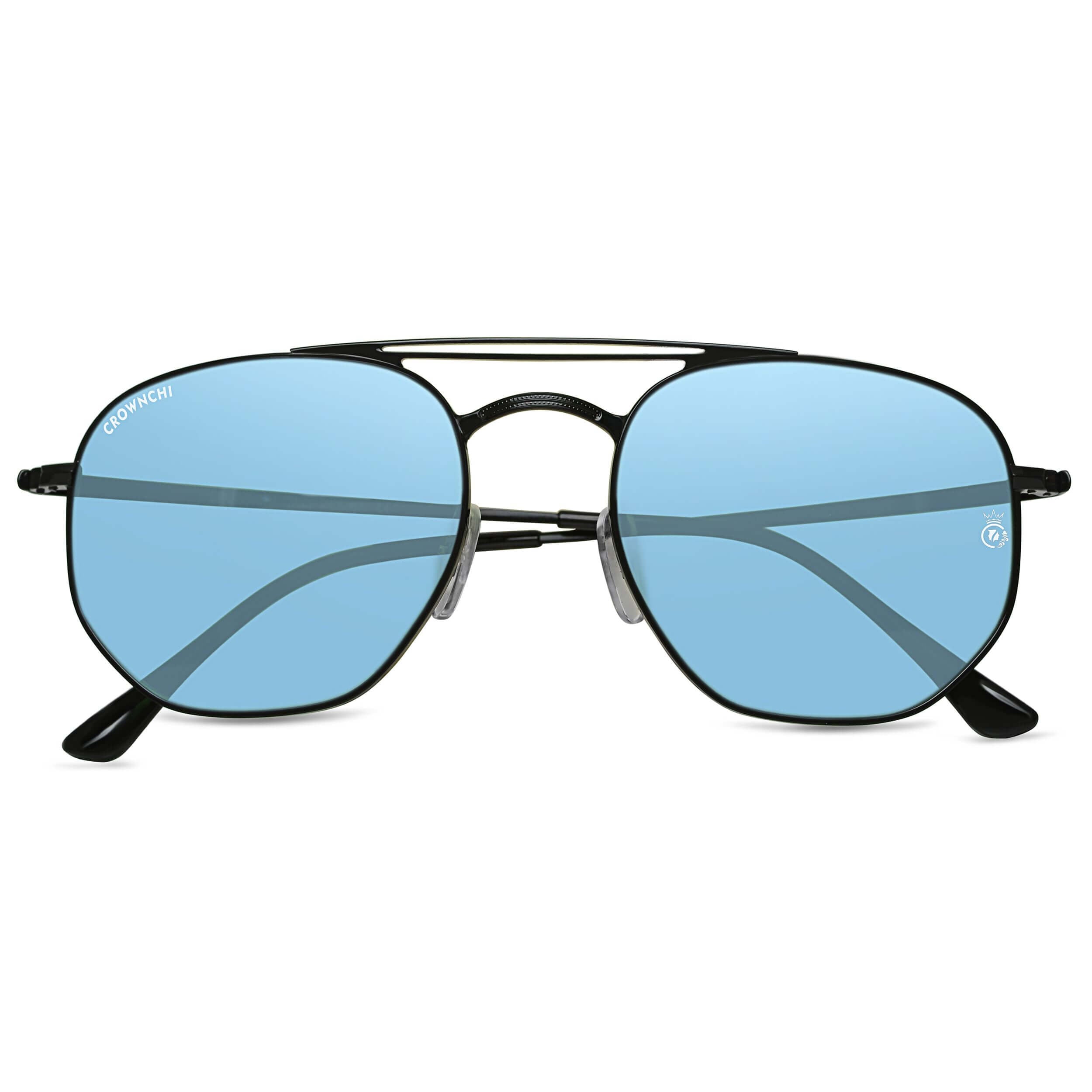 Moscow Black Blue Round Edition Sunglasses