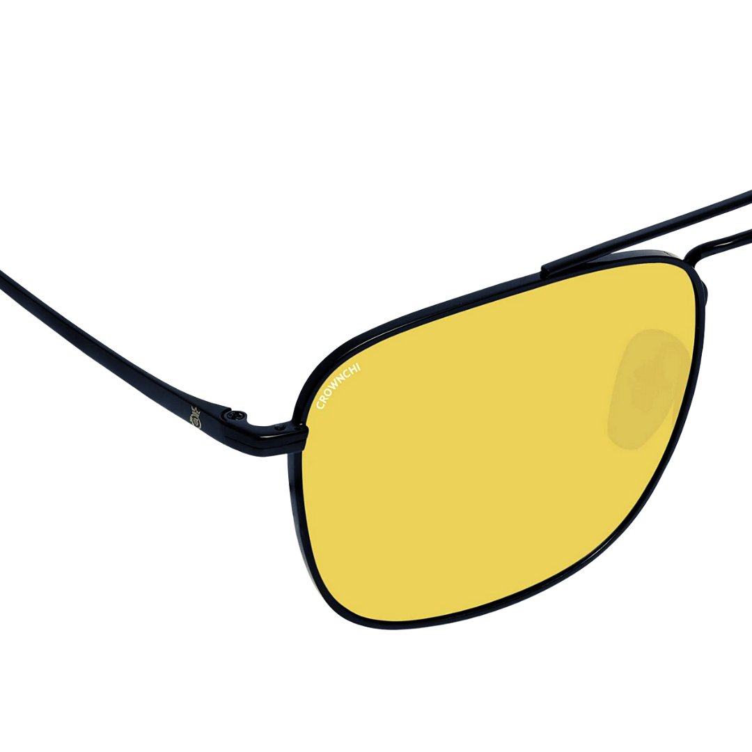 Denver Black Yellow Square Edition Sunglasses