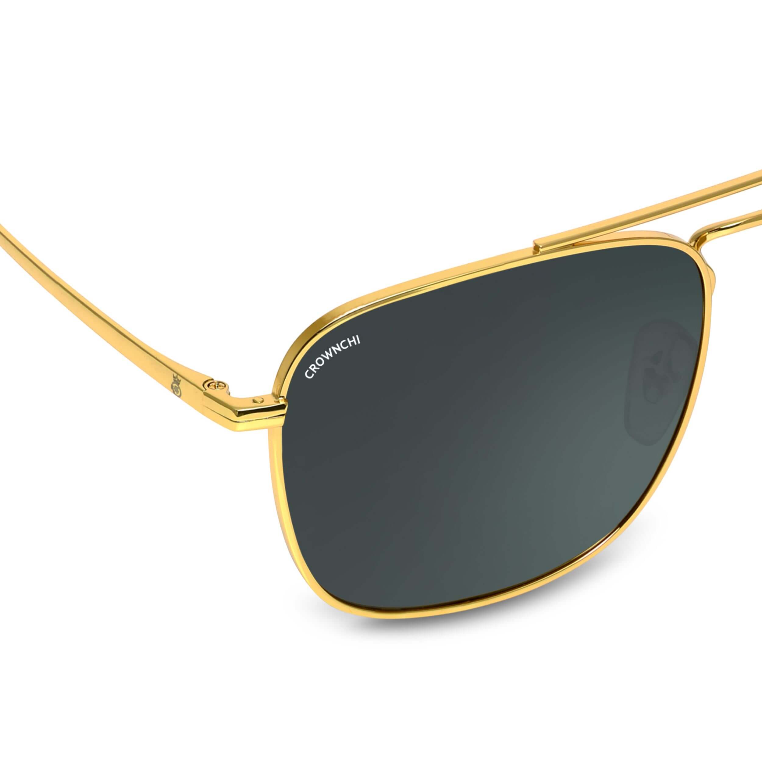 Denver Gold Black Square Edition Sunglasses