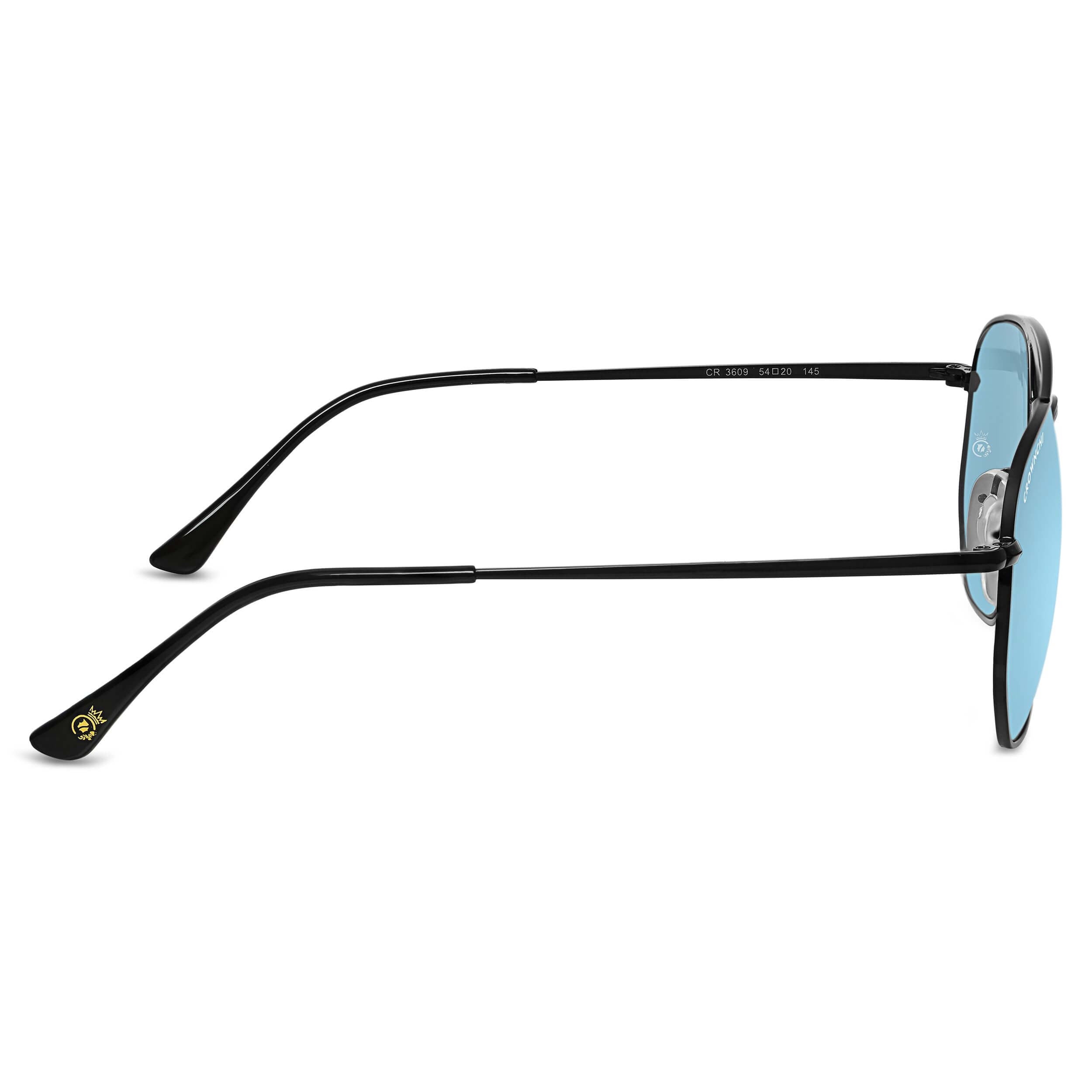 Moscow Black Blue Round Edition Sunglasses