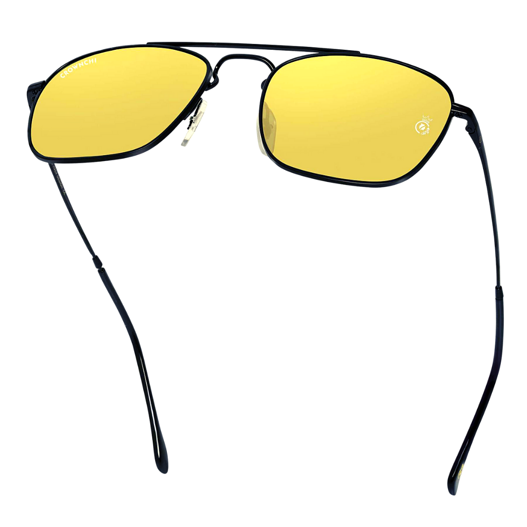 Denver Black Yellow Square Edition Sunglasses