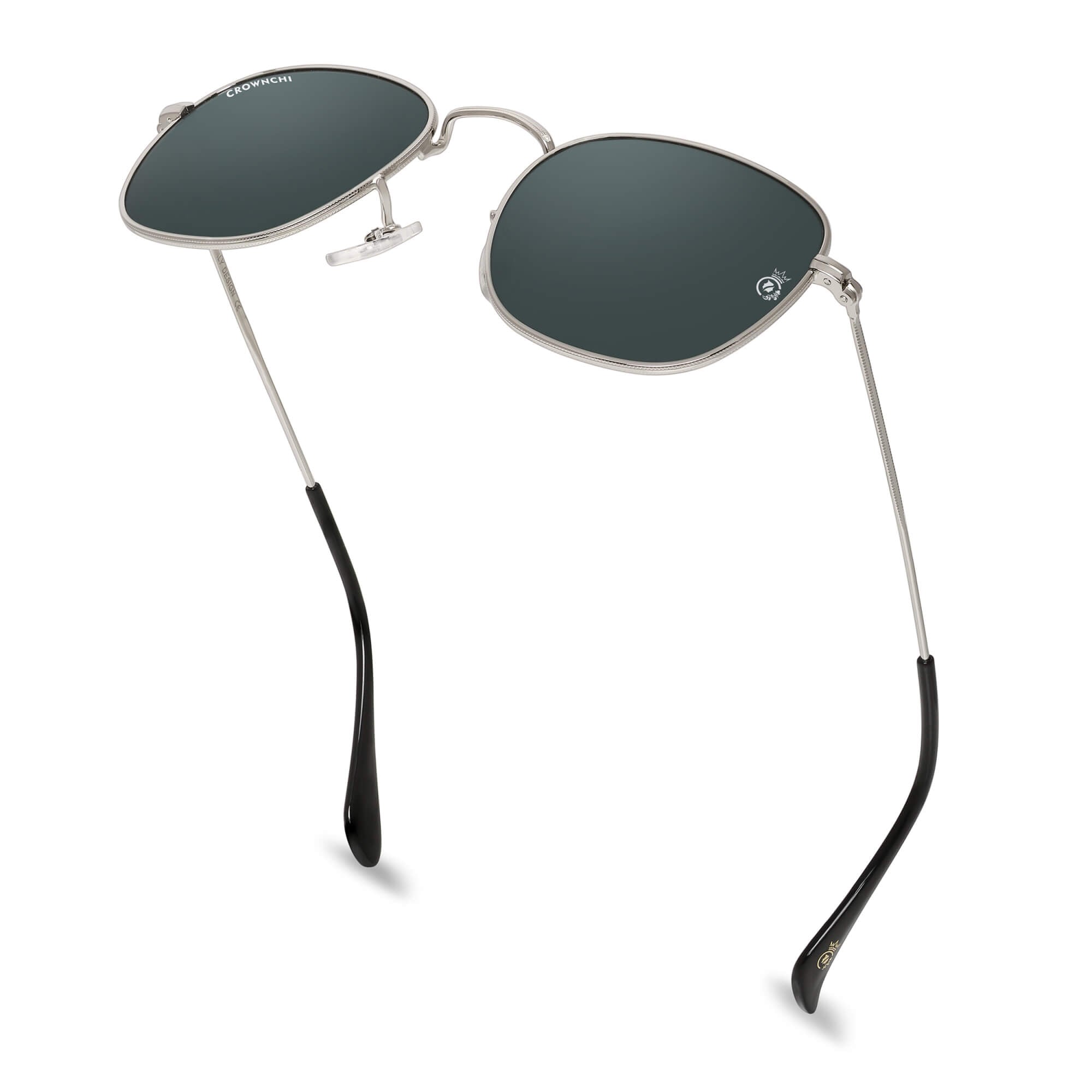 Lucas Silver Black Round Edition Sunglasses