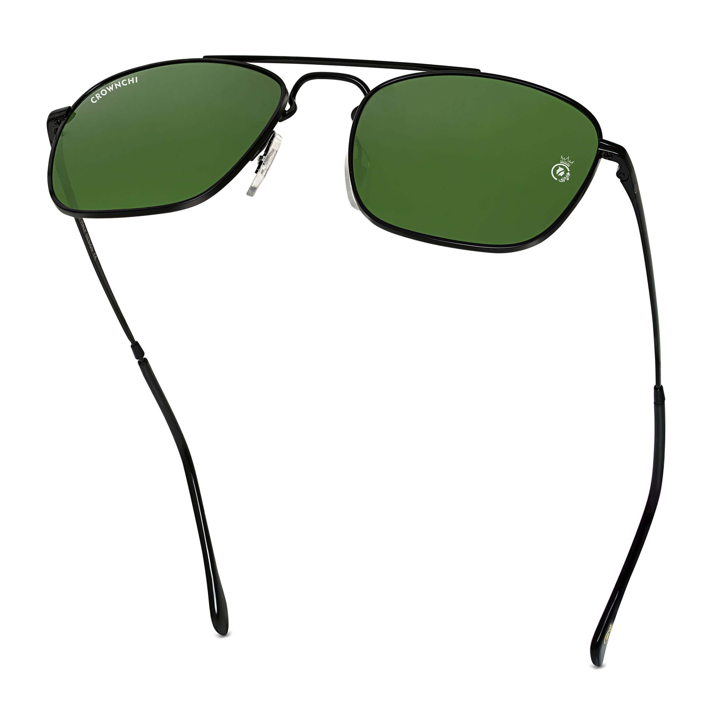 Denver Black Green Square Edition Sunglasses