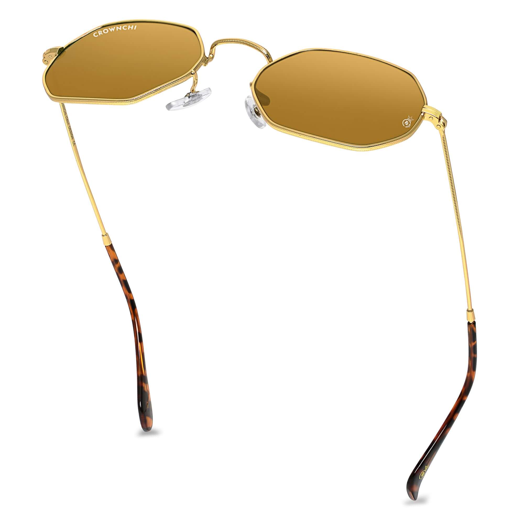 Marcus Gold Brown Rectangle Edition Sunglasses
