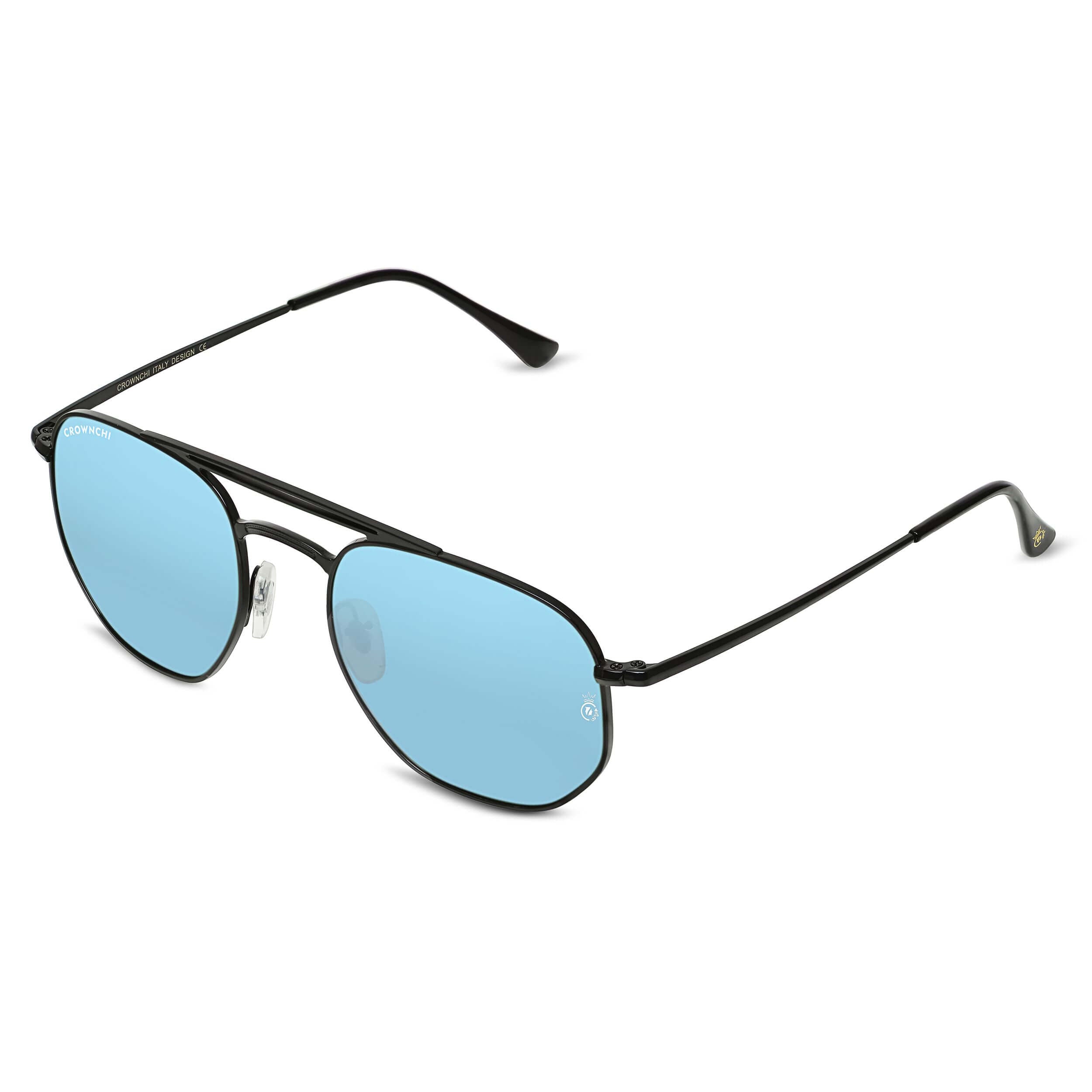 Moscow Black Blue Round Edition Sunglasses