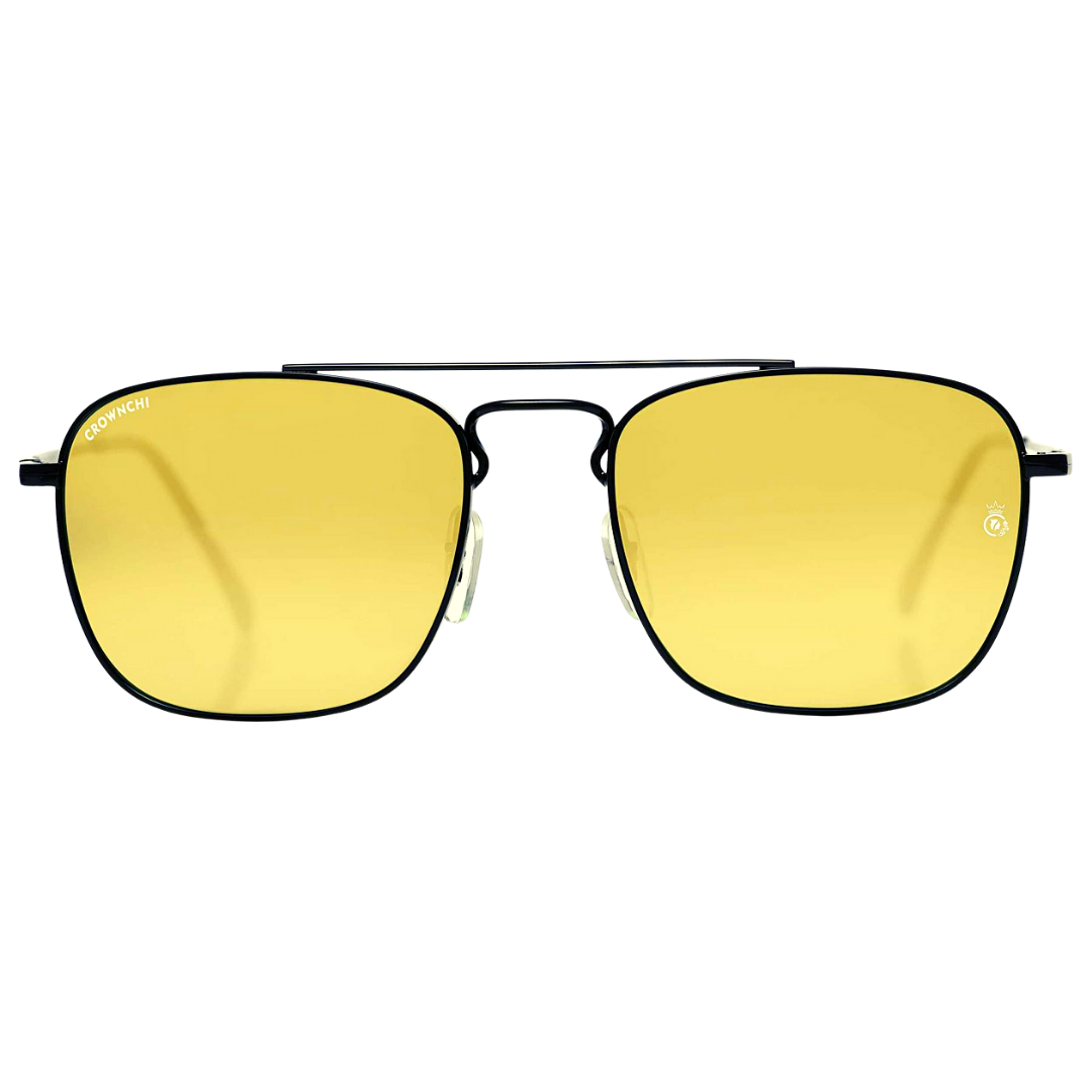 Denver Black Yellow Square Edition Sunglasses