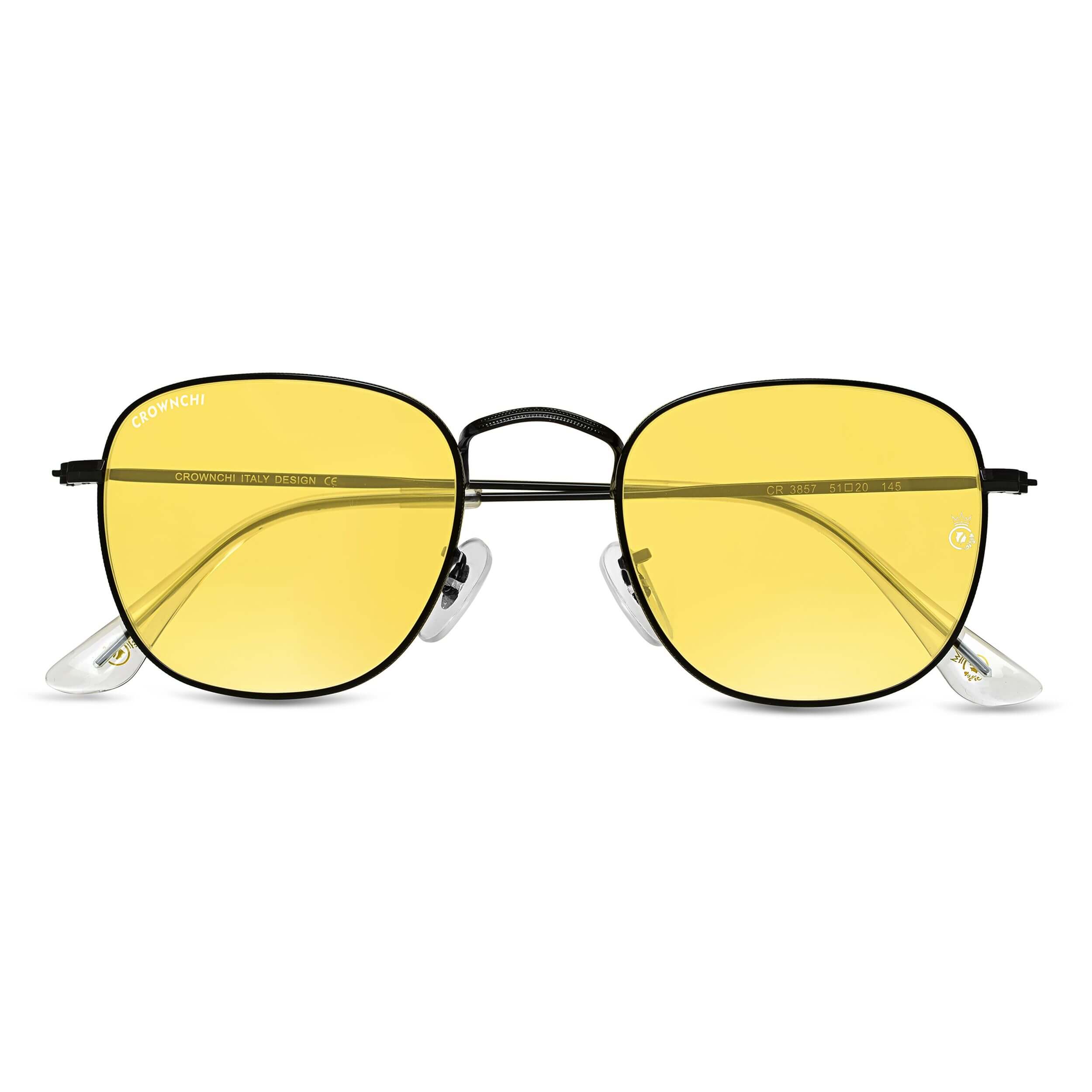 Lucas Black Yellow Round Edition Sunglasses