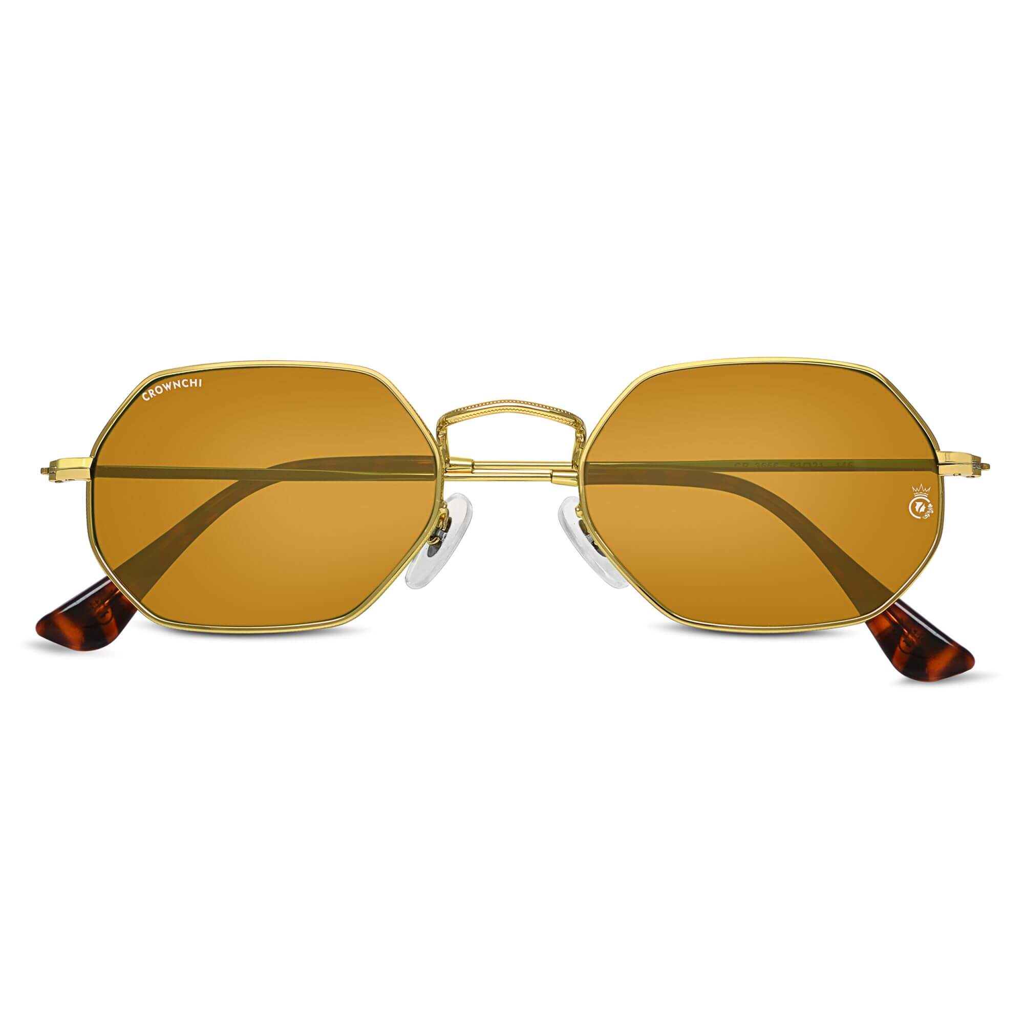 Marcus Gold Brown Rectangle Edition Sunglasses