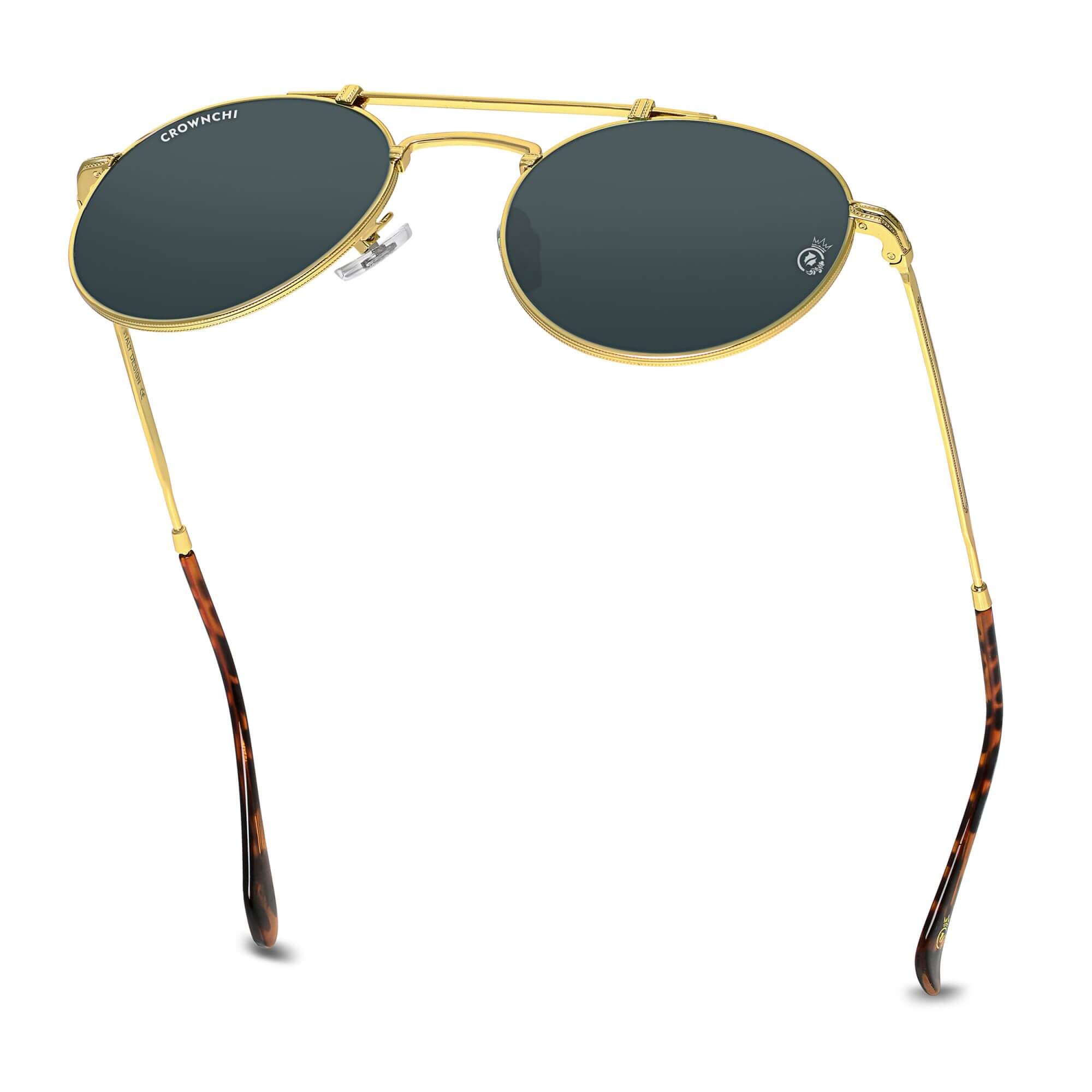 Tokyo Gold Black Upper Bridge Round Edition Sunglasses