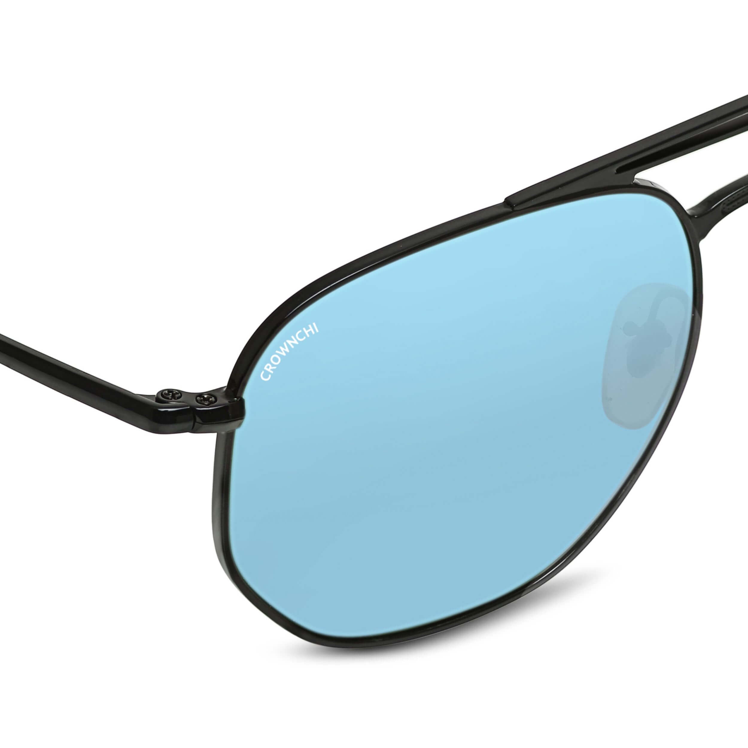 Moscow Black Blue Round Edition Sunglasses