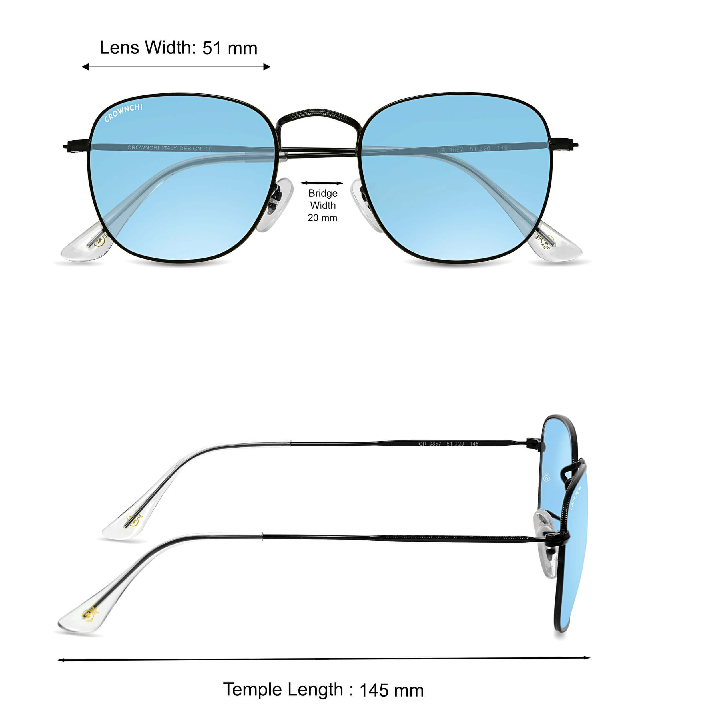 Lucas Black Blue Round Edition Sunglasses